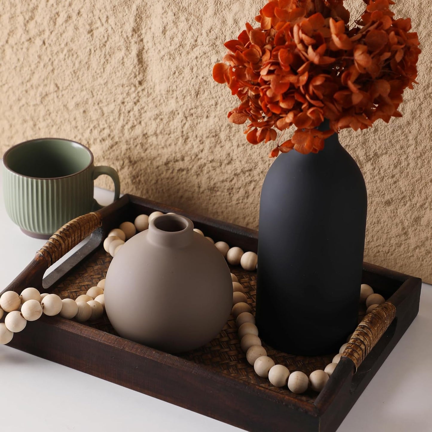 Ceramic Vase / 001-multicolor / Set of 3