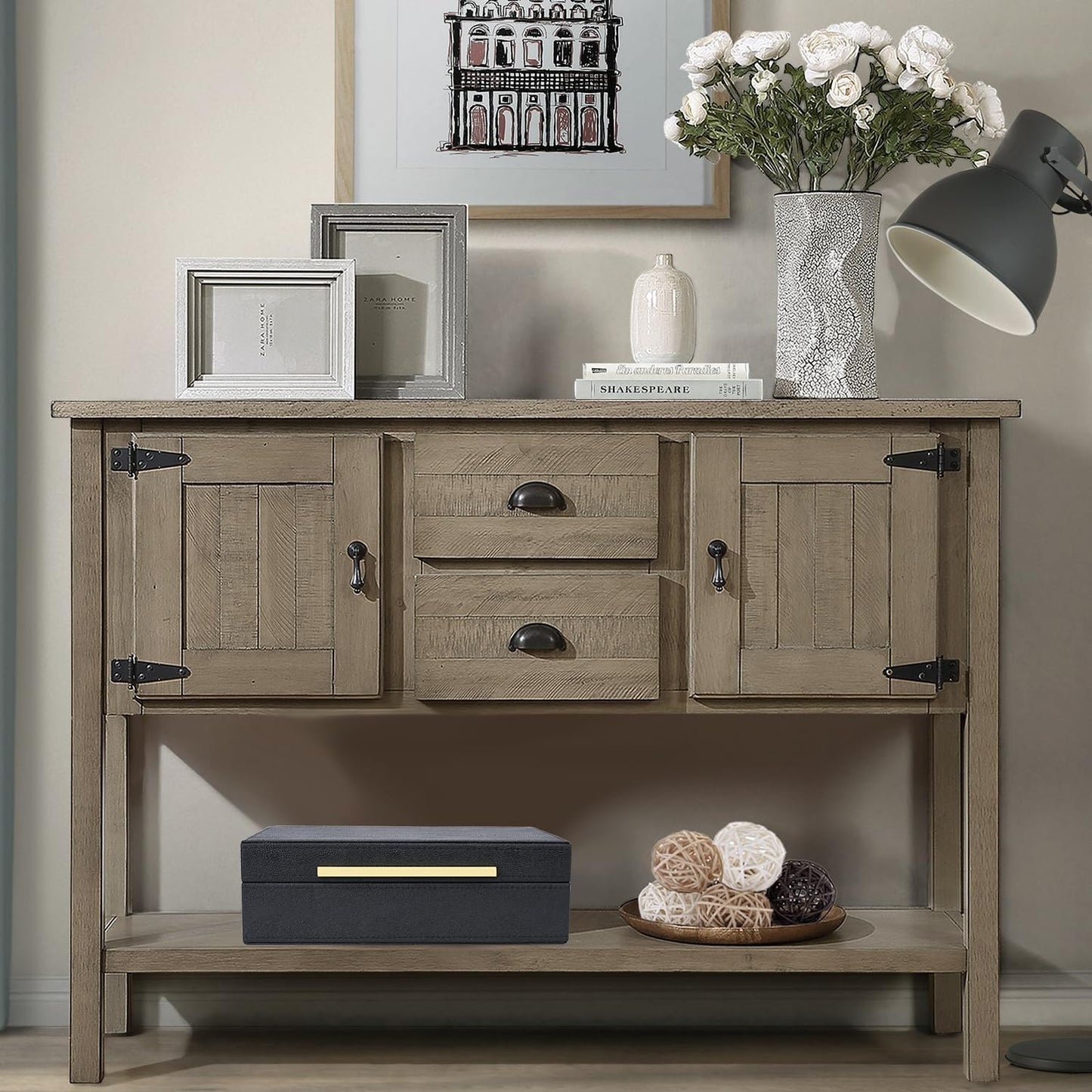 Keepsake And Memory Storage Decorative Boxes / 11 In / Black-1