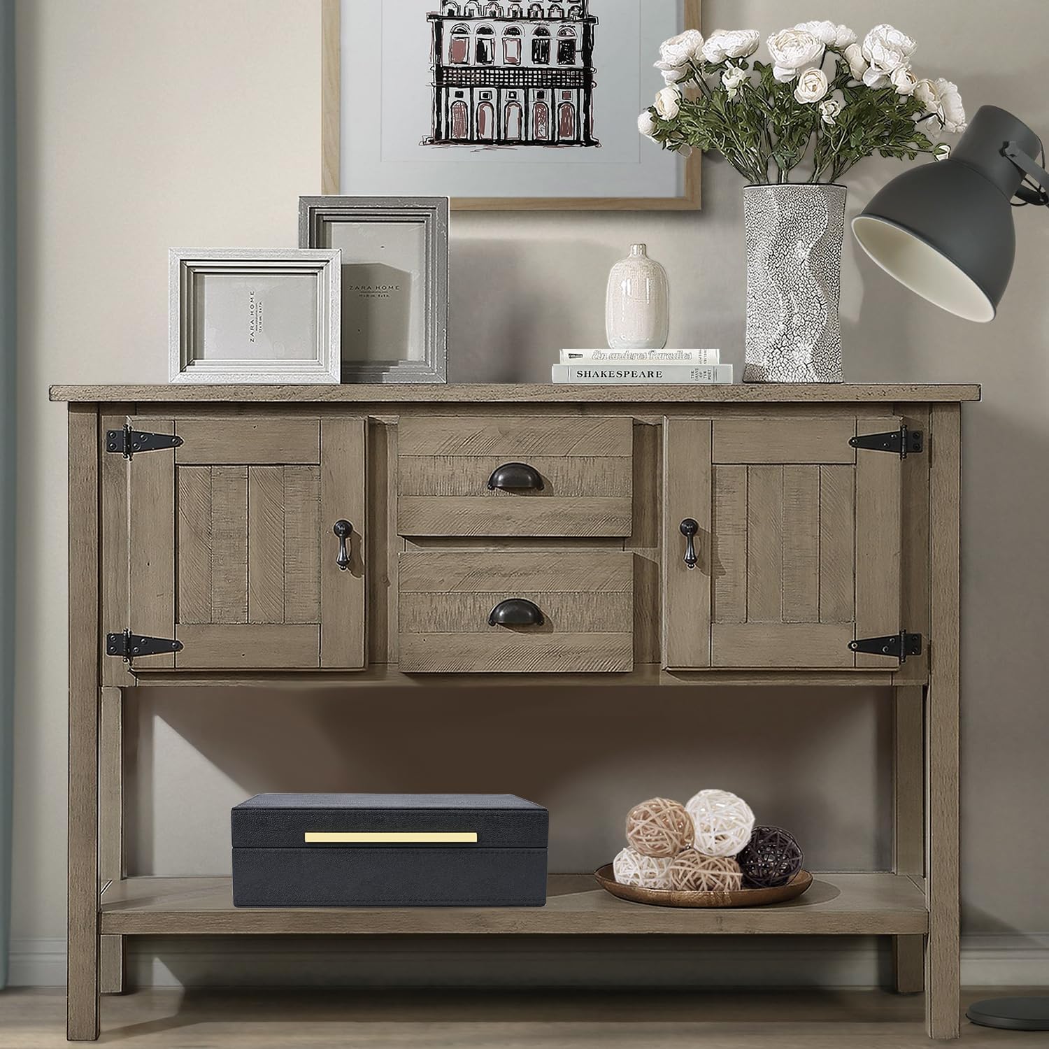 Keepsake And Memory Storage Decorative Boxes / 11 In / Black-1
