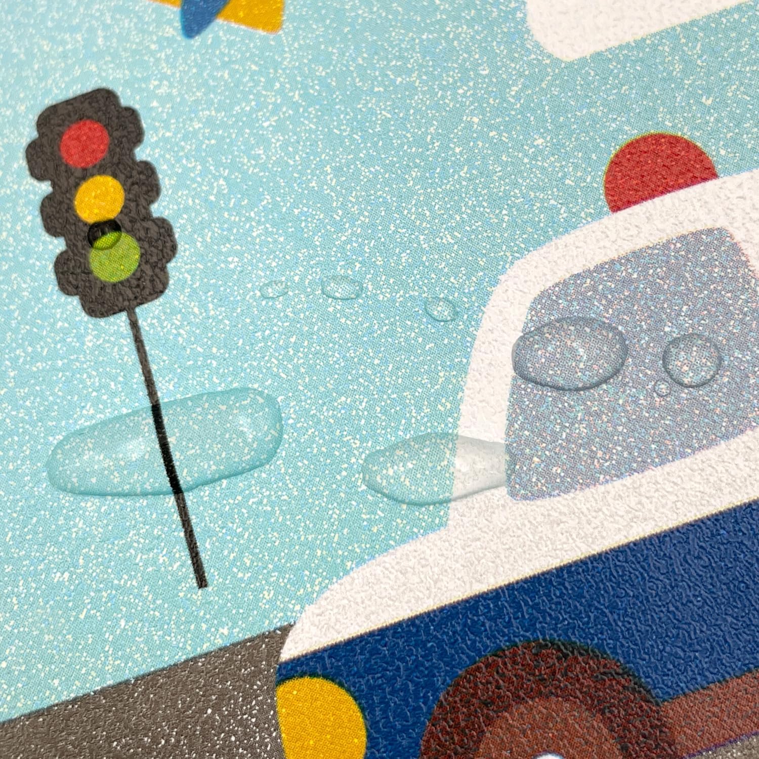 Yifely Traffic Car Wallpaper Border Self-Adhesive Wall Decor Sticker for Kids Room Nursery School