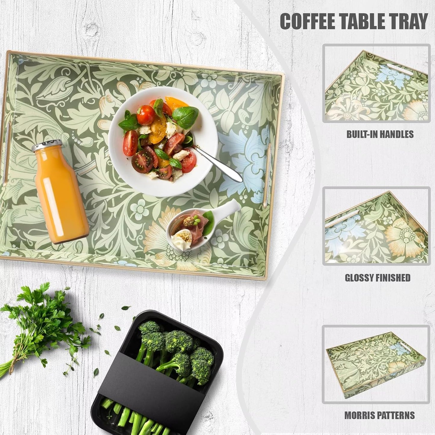 Serving Tray / Plastic Decorative Tray / Multi C