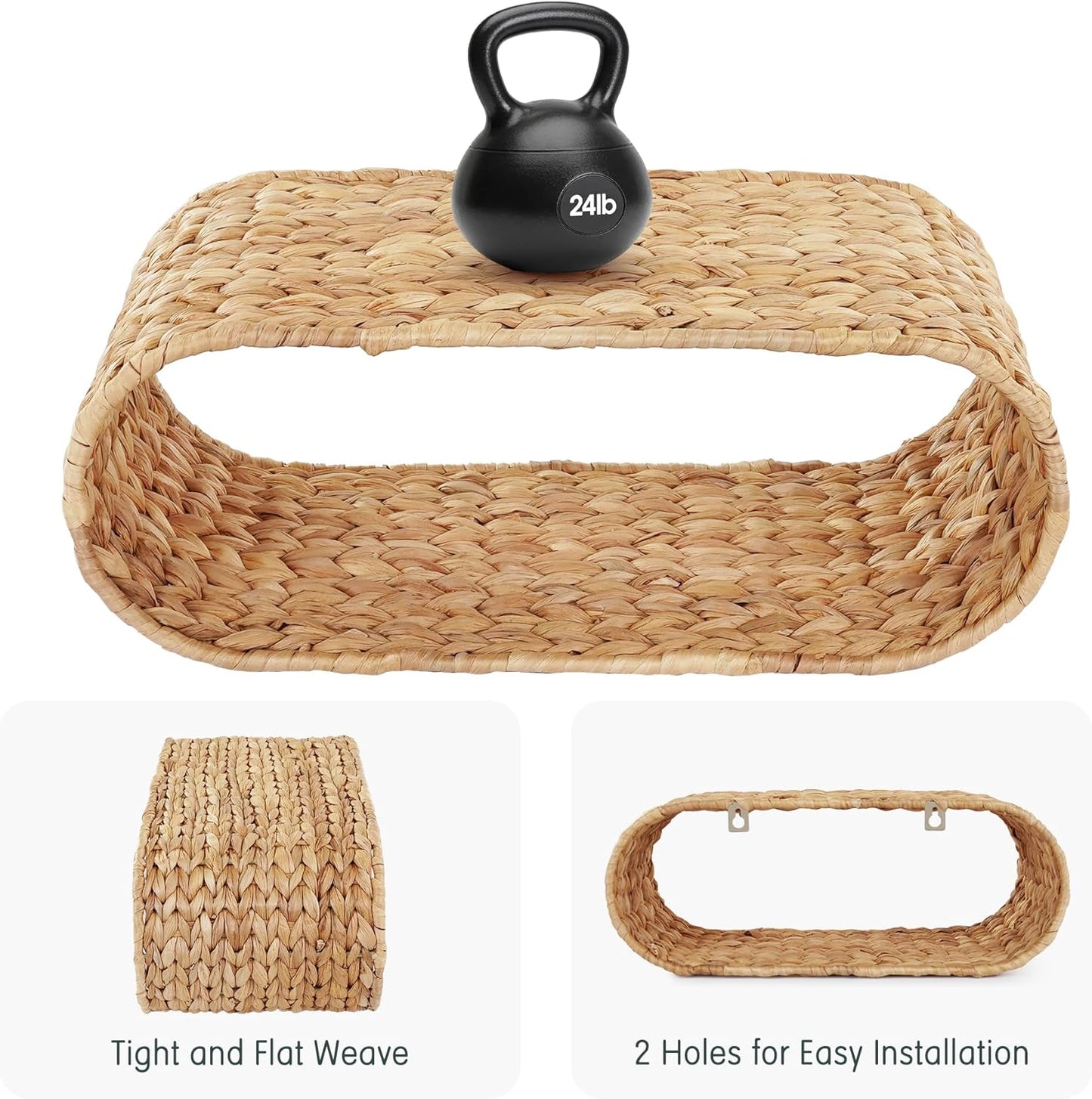 Rattan Hanging Toilet Paper Holder Basket