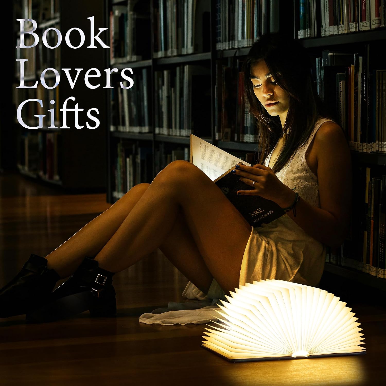 5 Color Lights / Book Lovers Gifts BookLamp