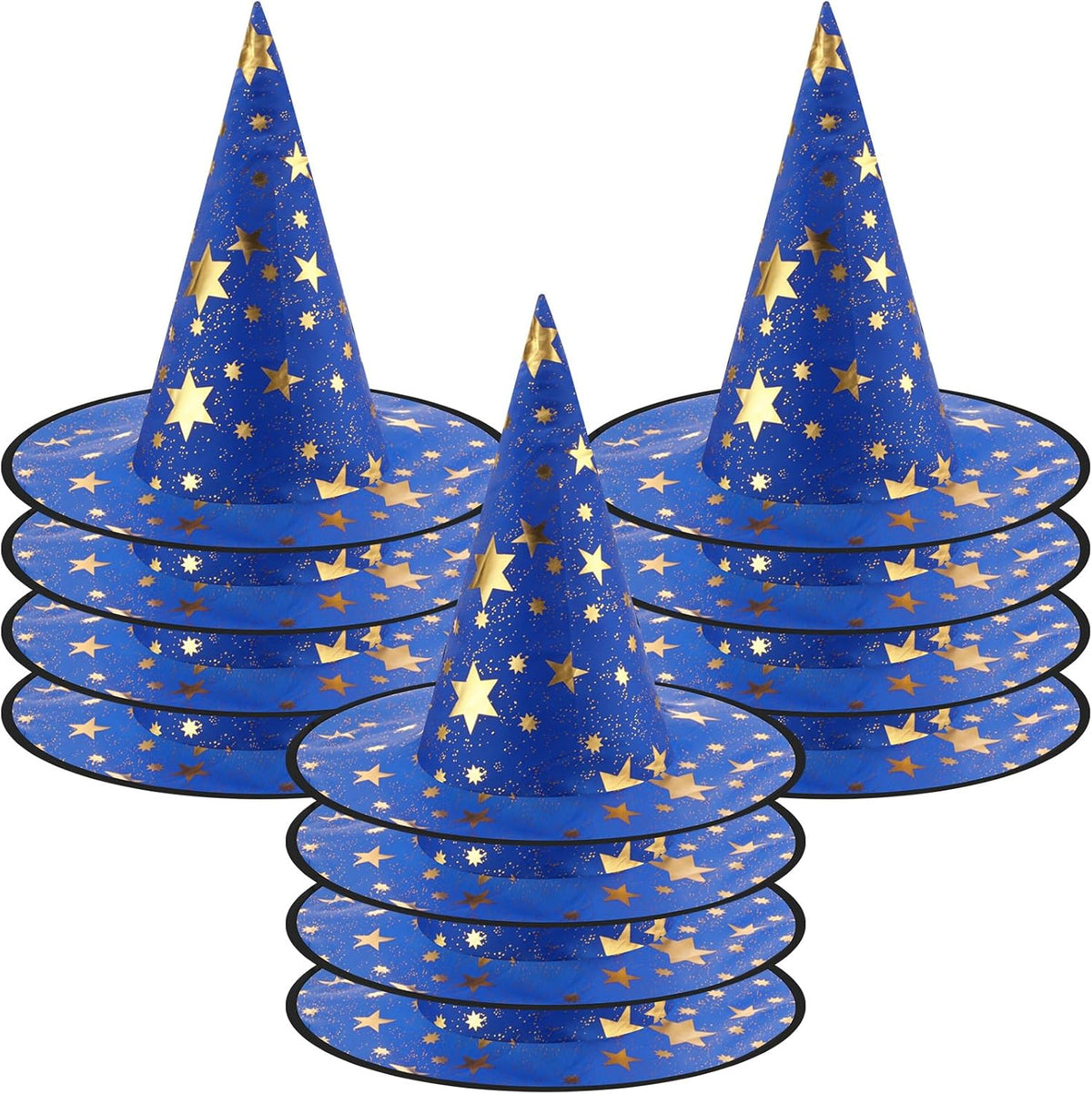 Newcotte 16 Pieces Witch Hats Halloween Costumes for Women Men Modern Witch Hats Fancy Dress Party Decorations