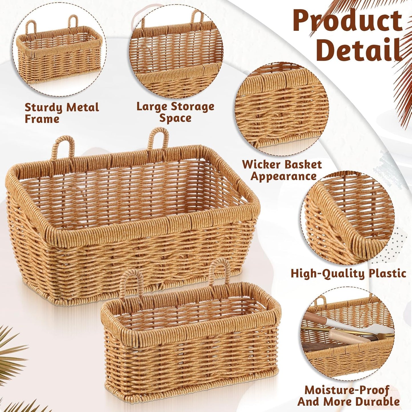 Woven Hanging Basket / Set of 2