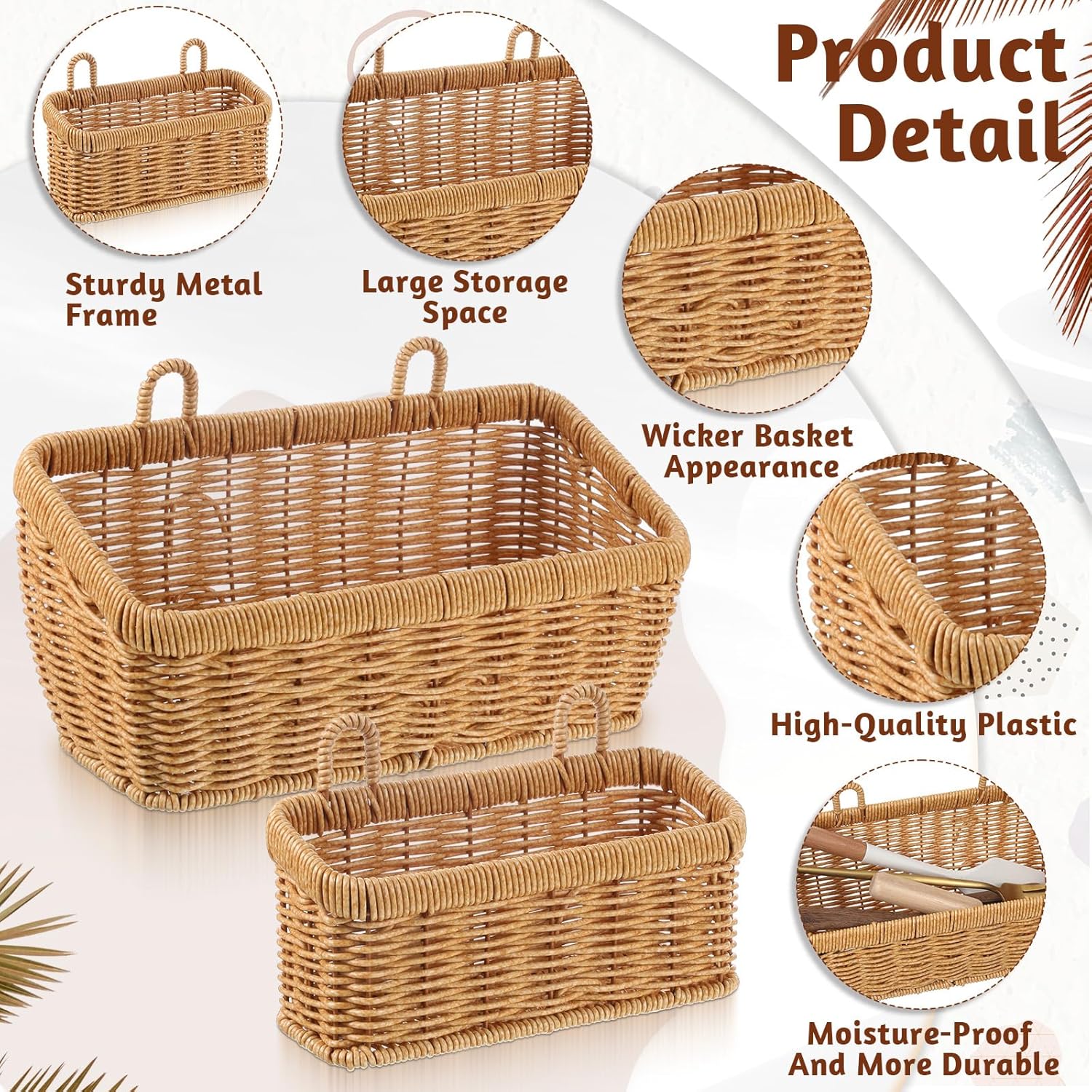 Woven Hanging Basket / Set of 2