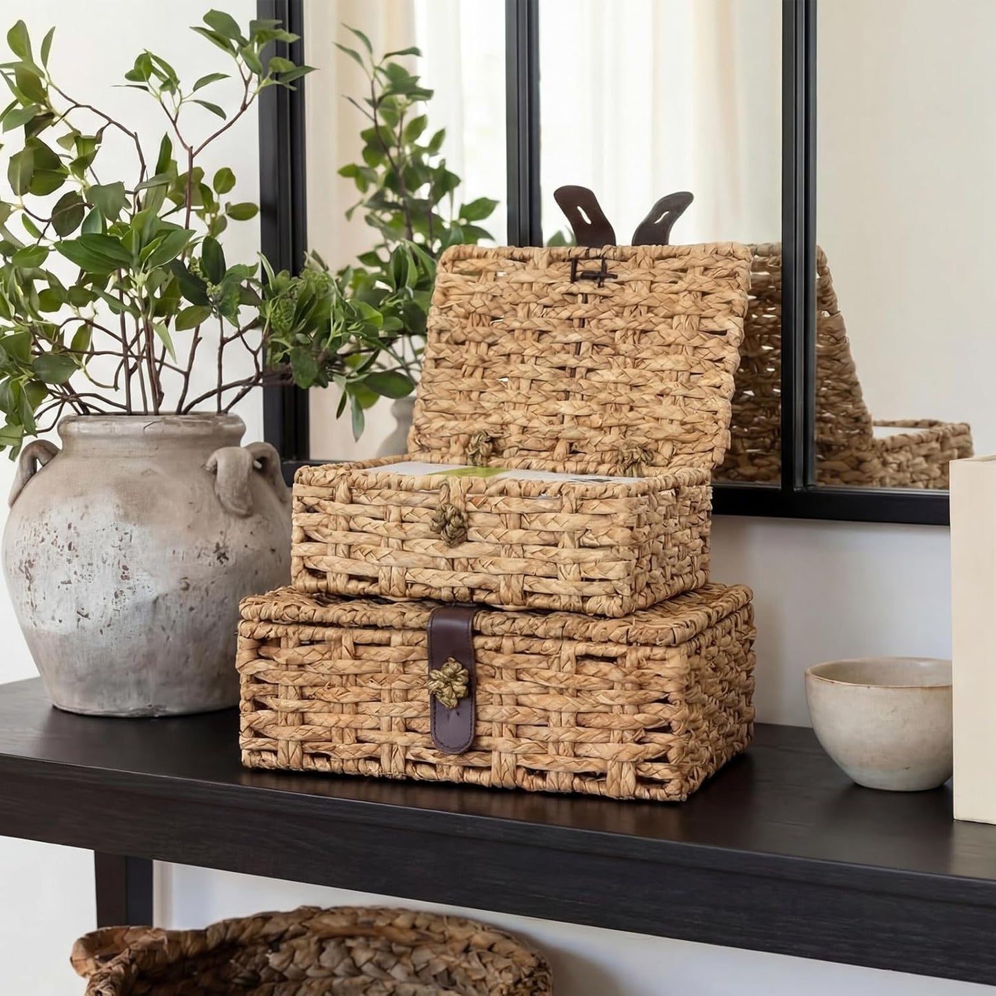 Seagrass Storage Basket Box / Set of 2
