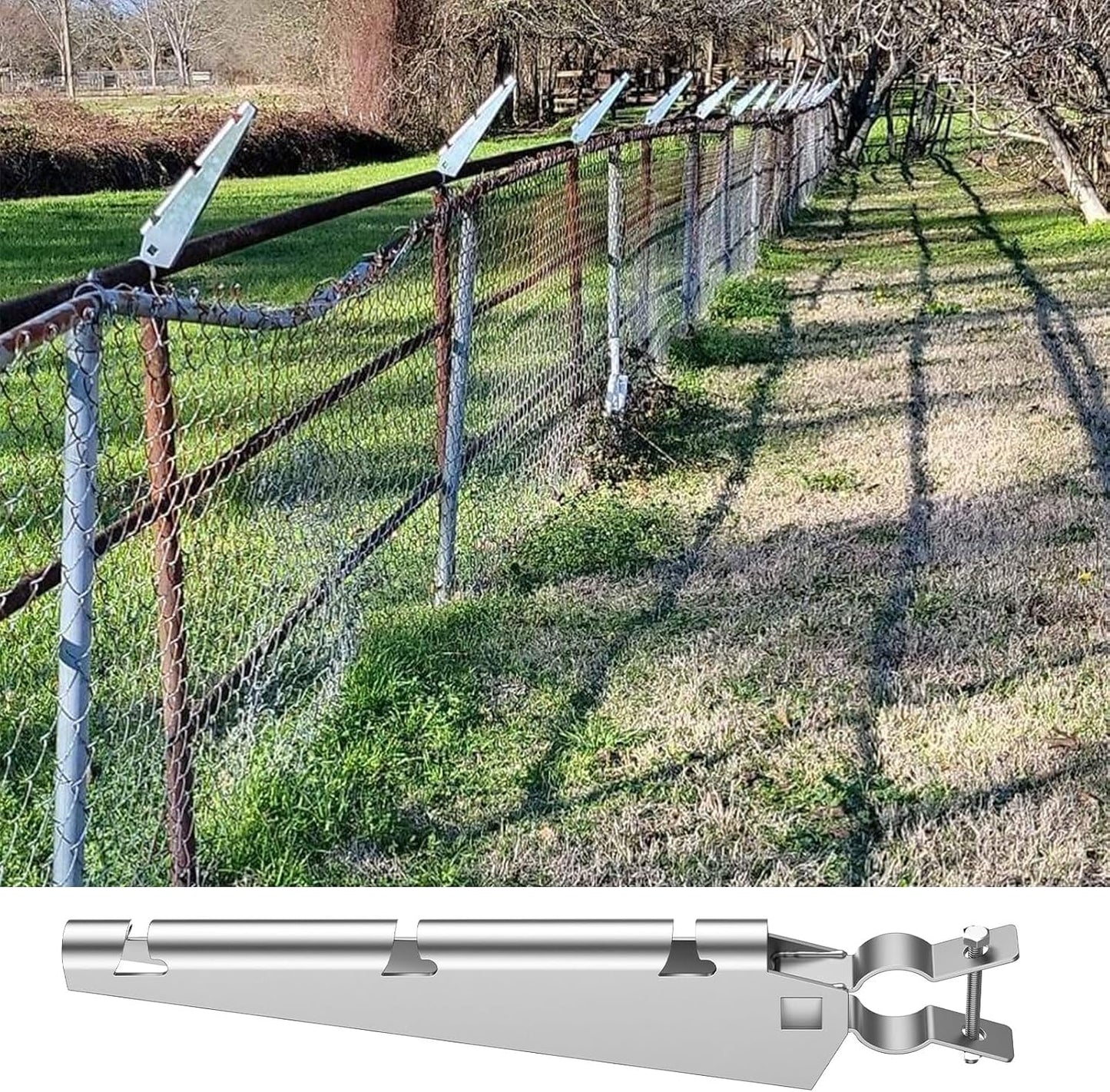 Barbed Wire Arm for " Chain Link Fence / 1-5/8 / Set of 15