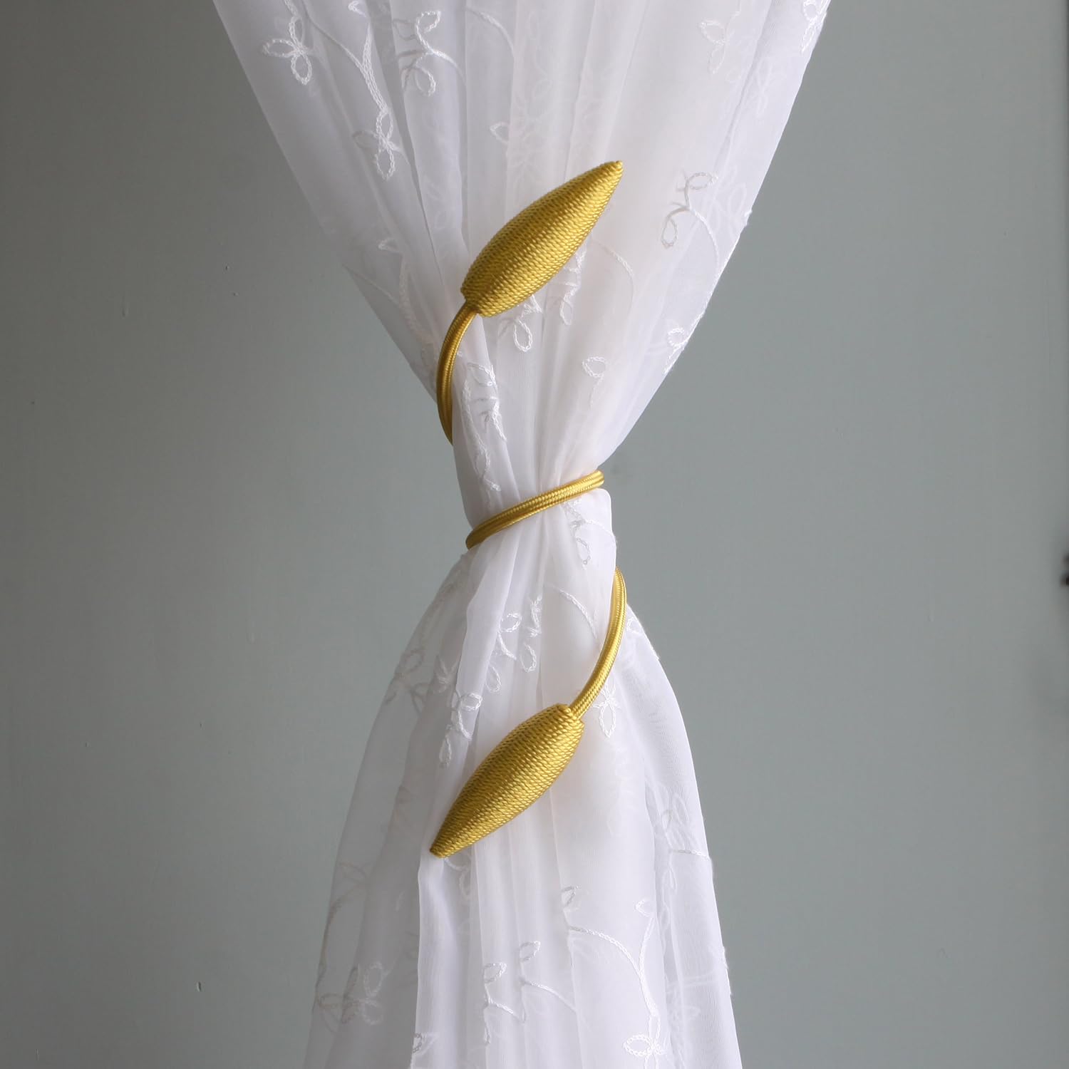 Valea Home 4 Pieces Curtain Tiebacks Clips Creative Window Drape Twist Tie Backs European Style Custom Made Curtain