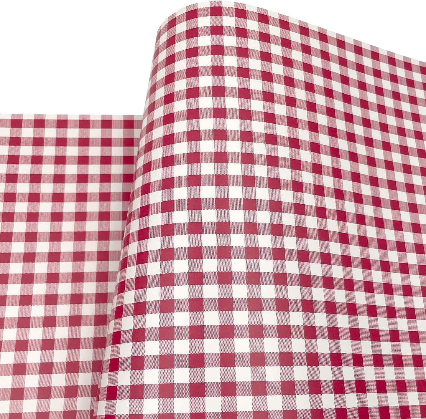Wallpaper Roll Holiday Checker Peel and Stick Wall Tabletops Backsplash Vinyl / 393.7 x 17.7 / Red