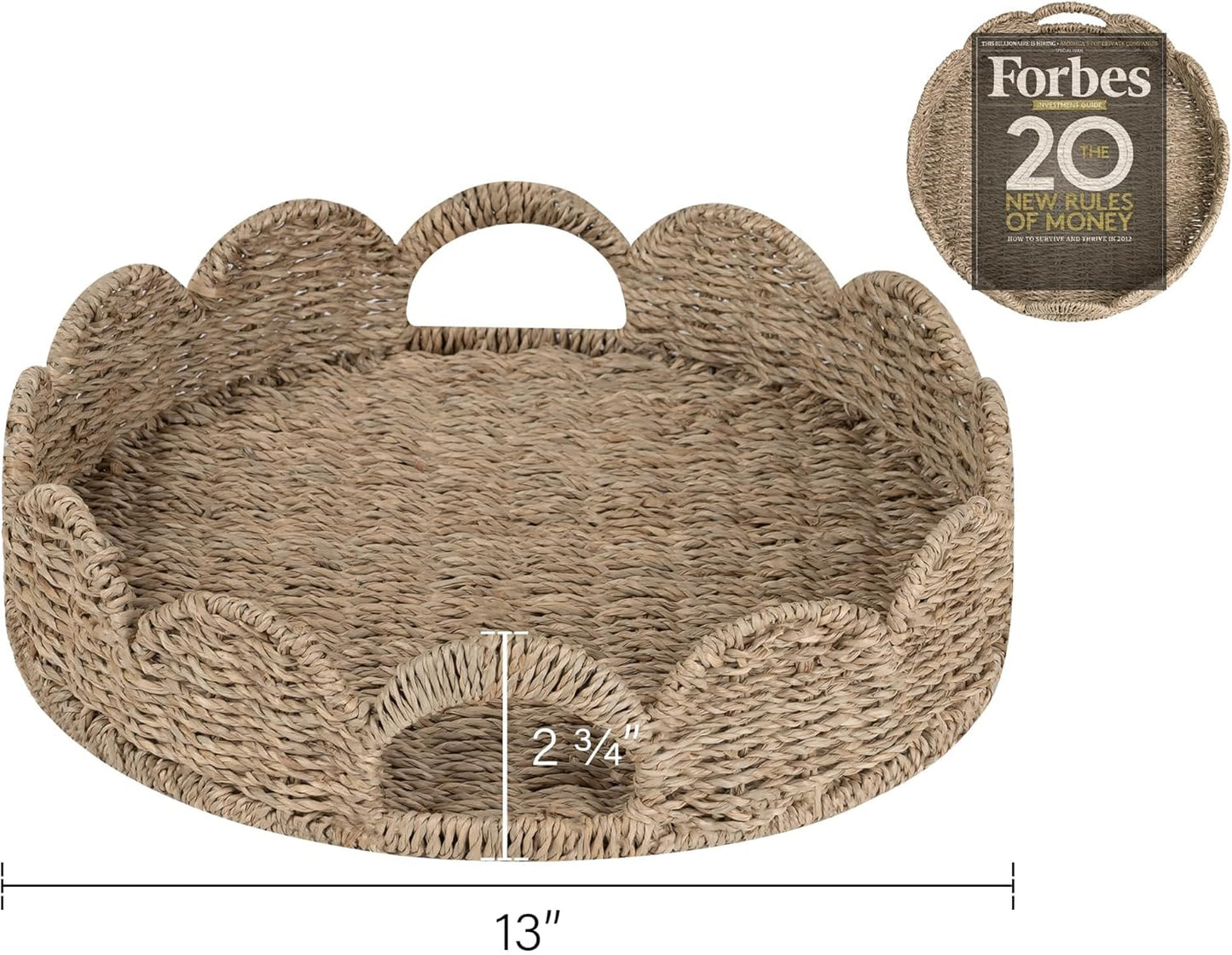 Rattan Serving Trays / Natural / Set of 13