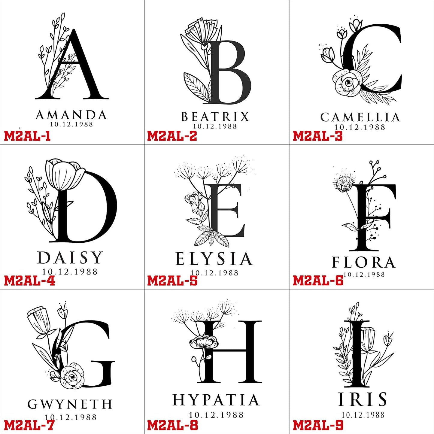 Personalized Alphabet Gifts for Women, Men - Handmade Accessories Desk Organizer with Rotating Phone Stand, Watch