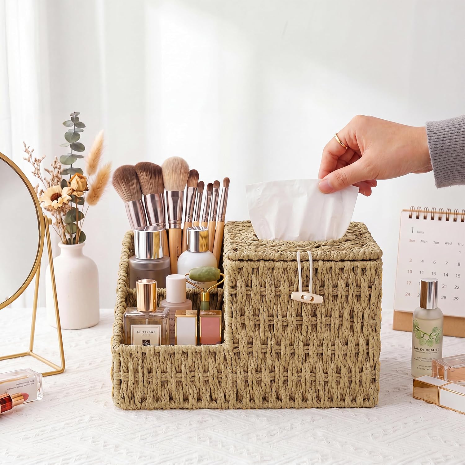 Tissue Remote Control Holder / Natural
