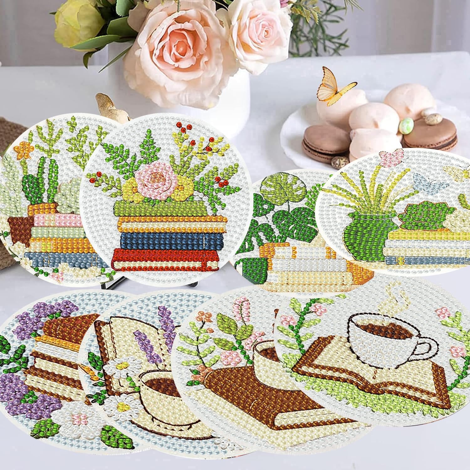 Holder Cork Pads / Plant / Set of 8
