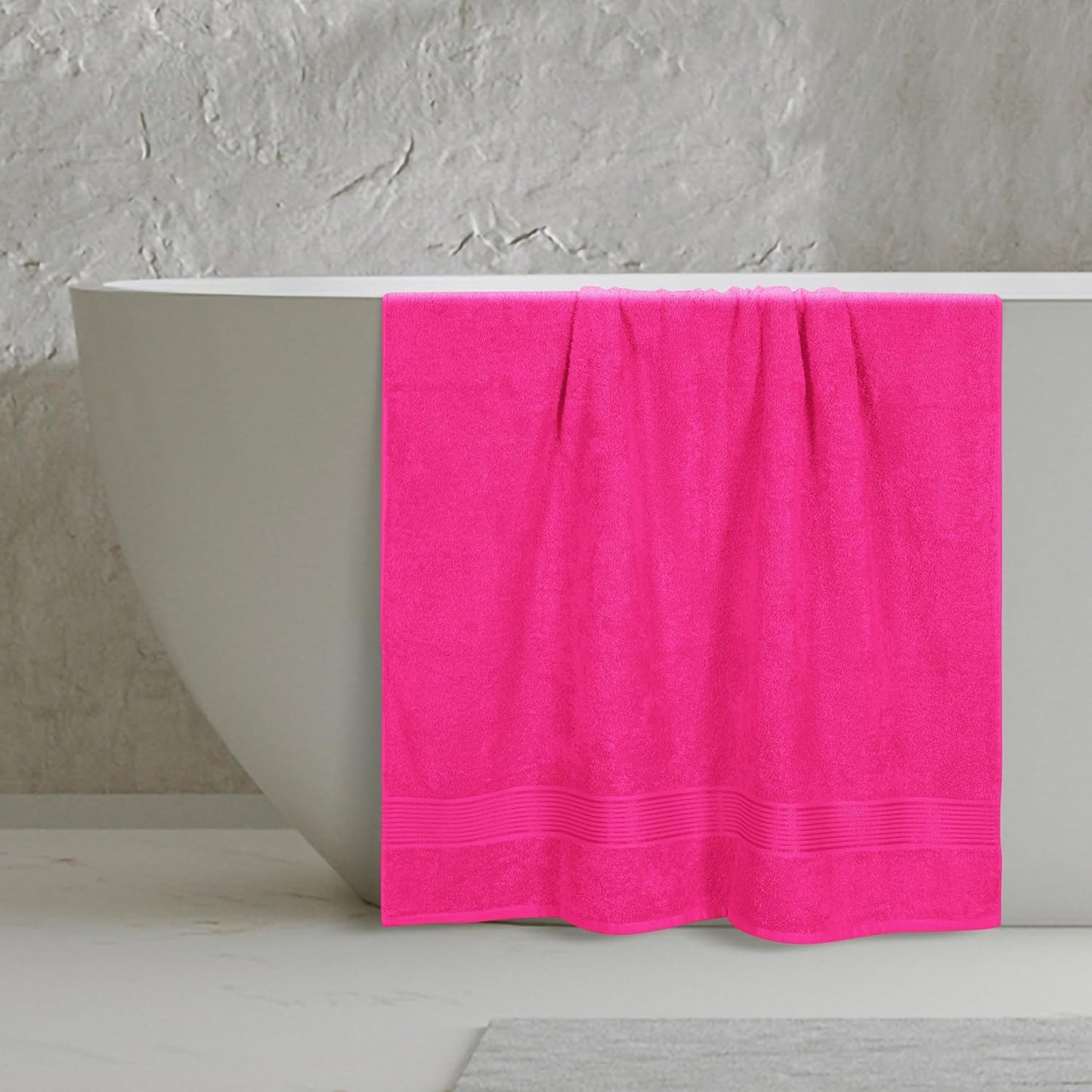 Cotton 2 Pack Oversized Bath Sheet 35x70, Large Bath Sheet, Ultra Soft, Absorbent, Compact, Eco-Friendly, Recyclable