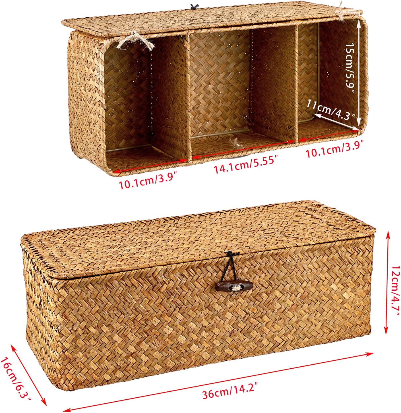 Small Woven Basket / Caramel / Medium