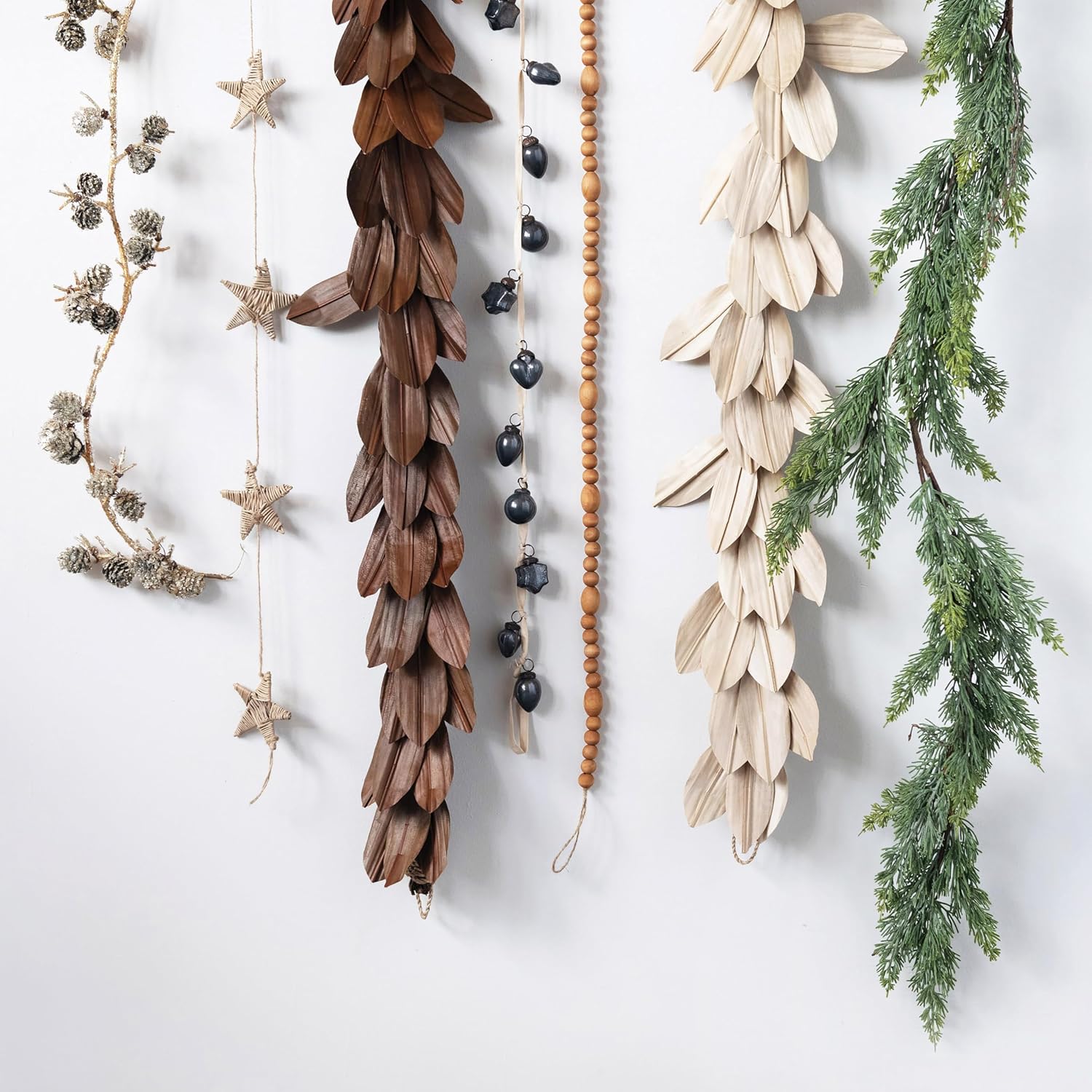 Creative Co-Op 84" L Faux Cedar Garland, Green