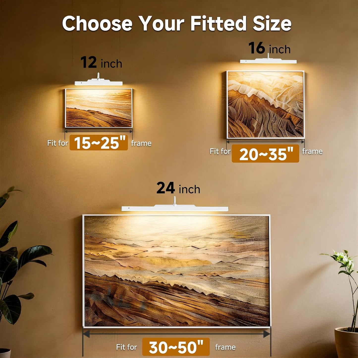Cordless Picture Lights for Wall 4 Pack, 5000mAh Battery Powered Gallery Light,Remote Control,CRI 95+ Art Light for