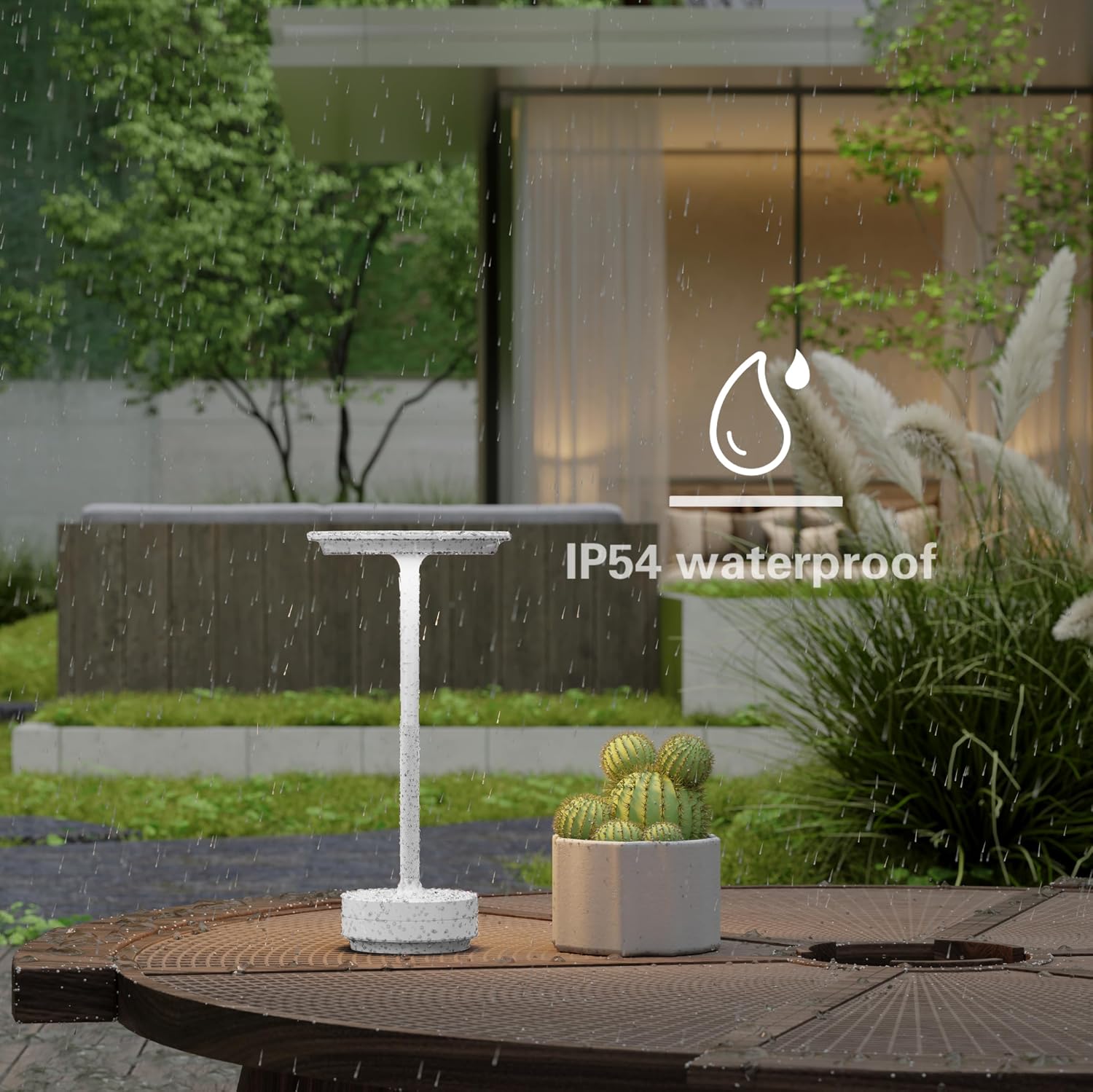 Table Lamp Table Lamps 2P Wihte | Cordless Rechargeable Portable LED 5000mAh 3-Level Brightness Memory Function Battery