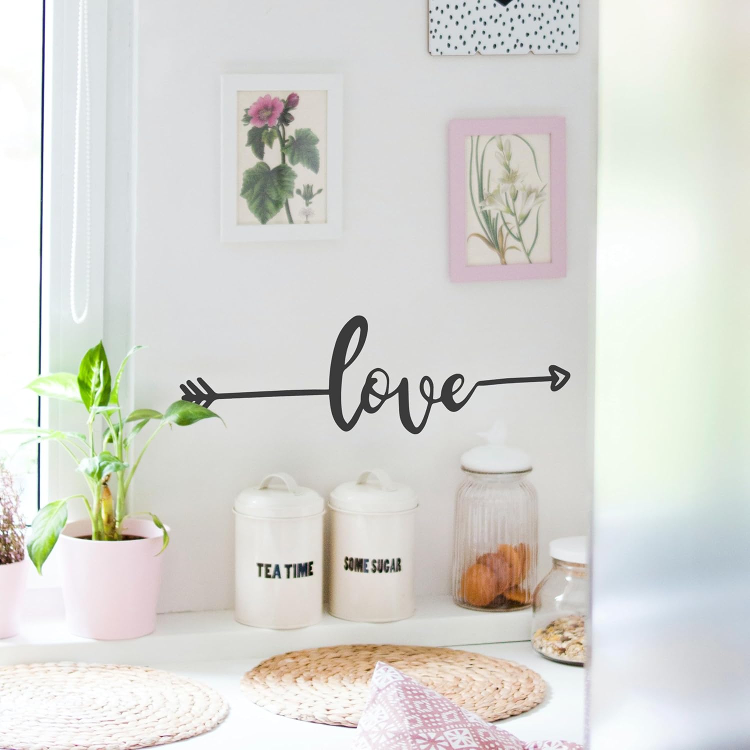 Inspirational Wall Decals / 22 x 6.5 / Love Arrow