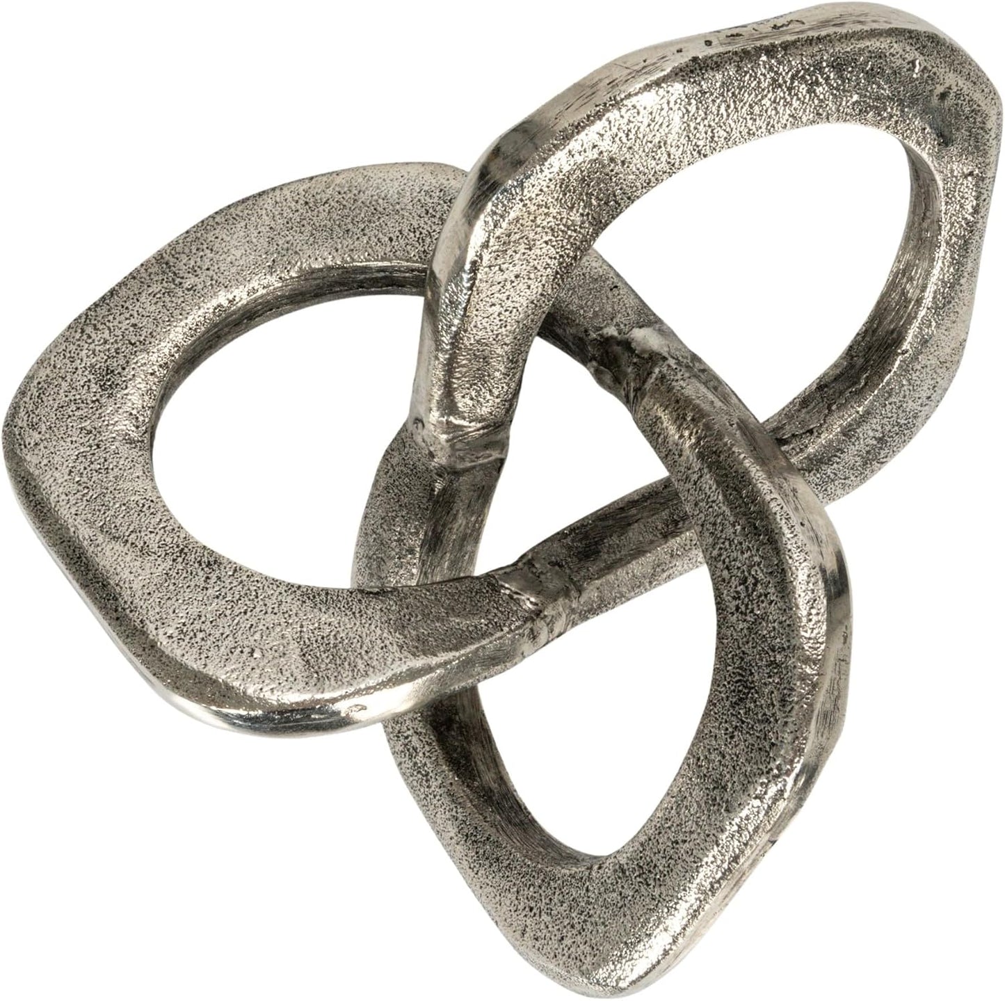 Antique Metal Knot Figurine / Silver
