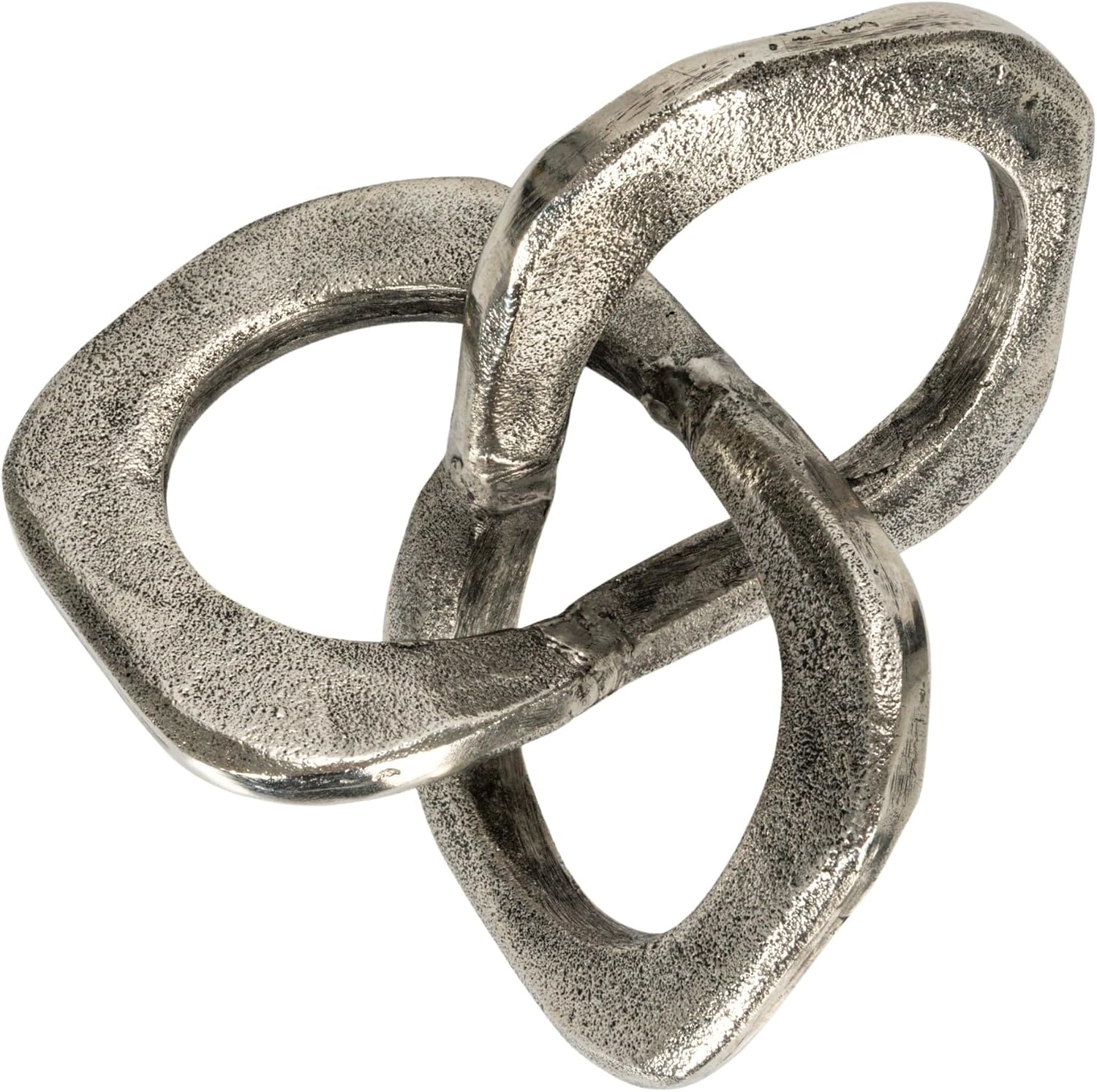 Antique Metal Knot Figurine / Silver