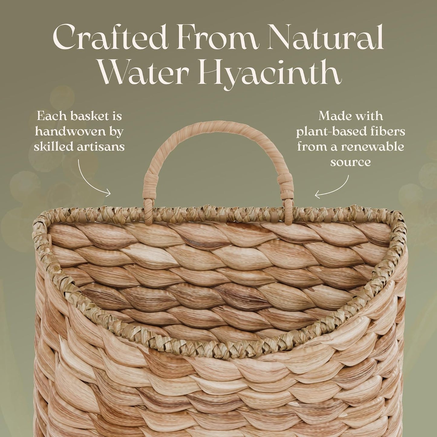 Boho Woven Wall Hanging Basket
