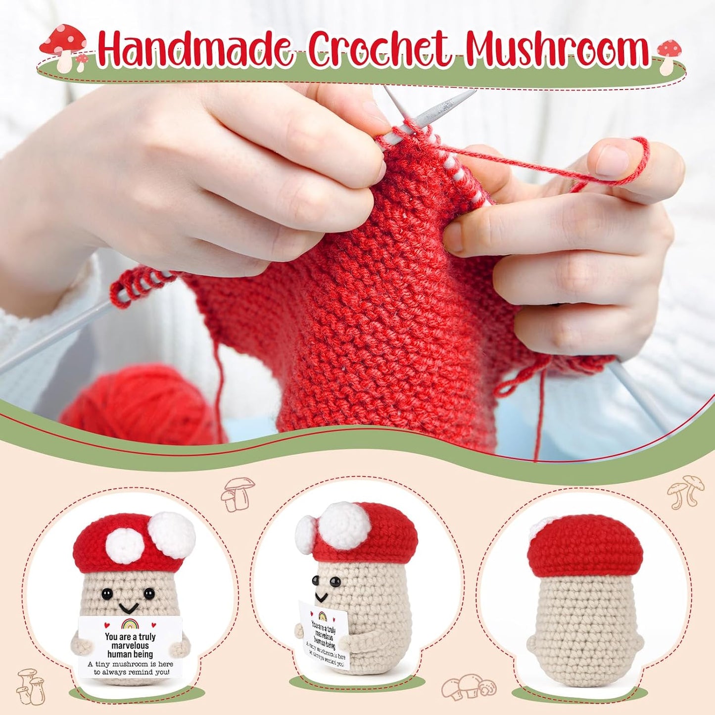 Positive Mushroom Decor Gift for Women Men / Truly Marvelous