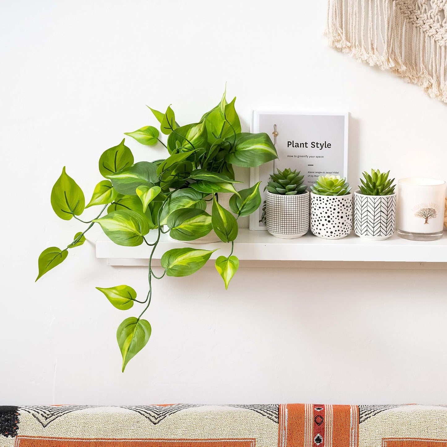 Artificial Trailing Ivy Plant / Green