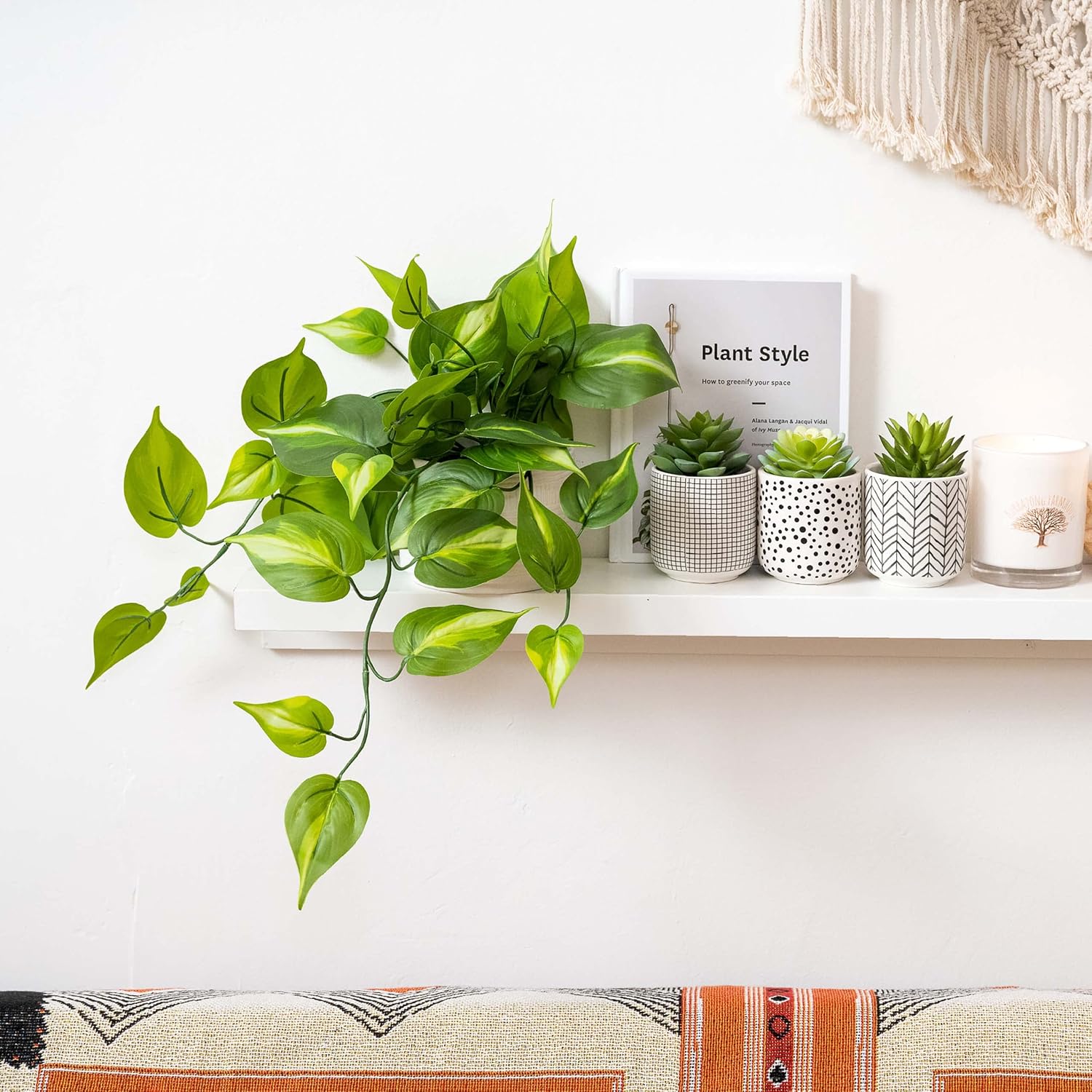 Artificial Trailing Ivy Plant / Green