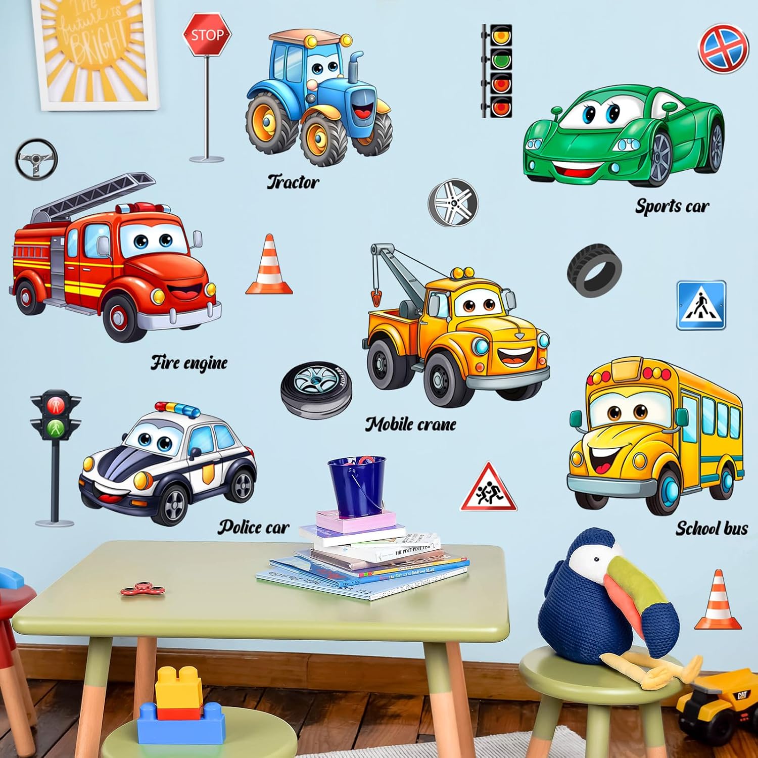 Cartoon Car Wall Stickers