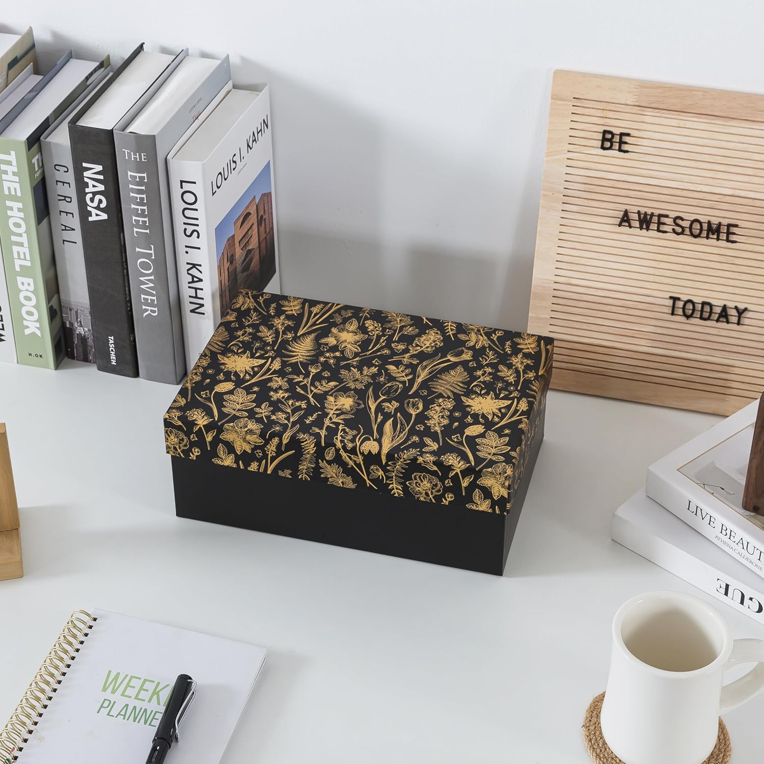 Memory Box for Keepsakes / Golden Twilight / 11.7 x 7.7 x 4.5