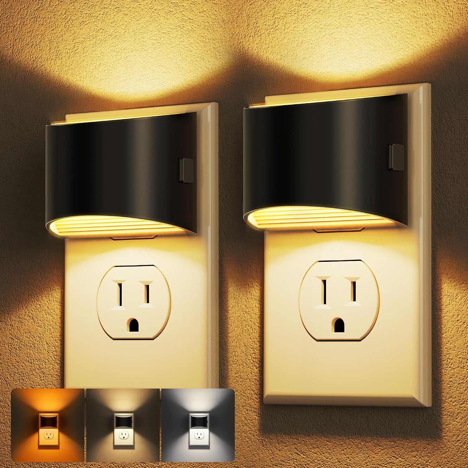 DORESshop Night Light, Night Lights Plug into Wall, Adjustable, 3CCT