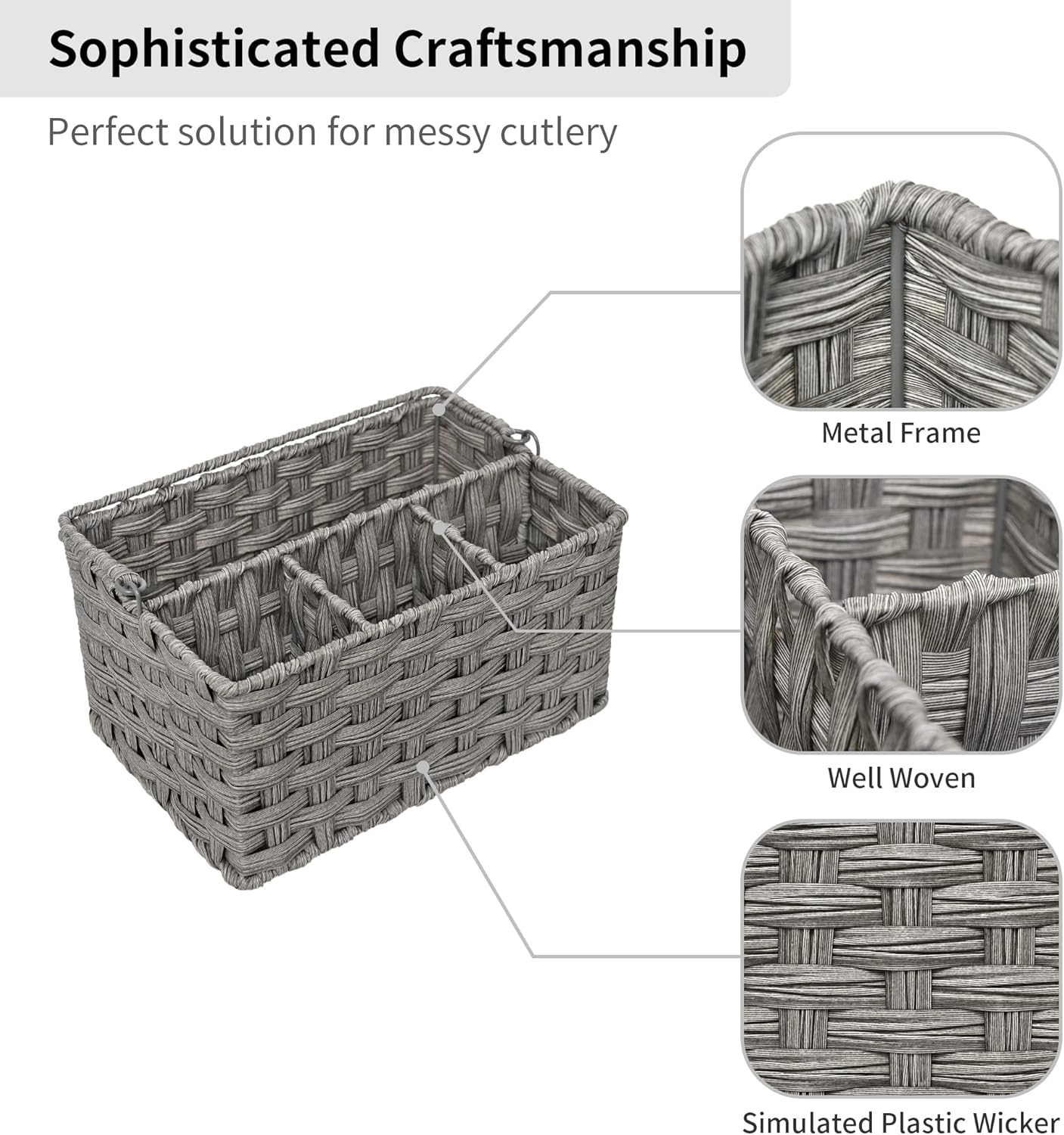 Organizer / Picnic Basket / Gray