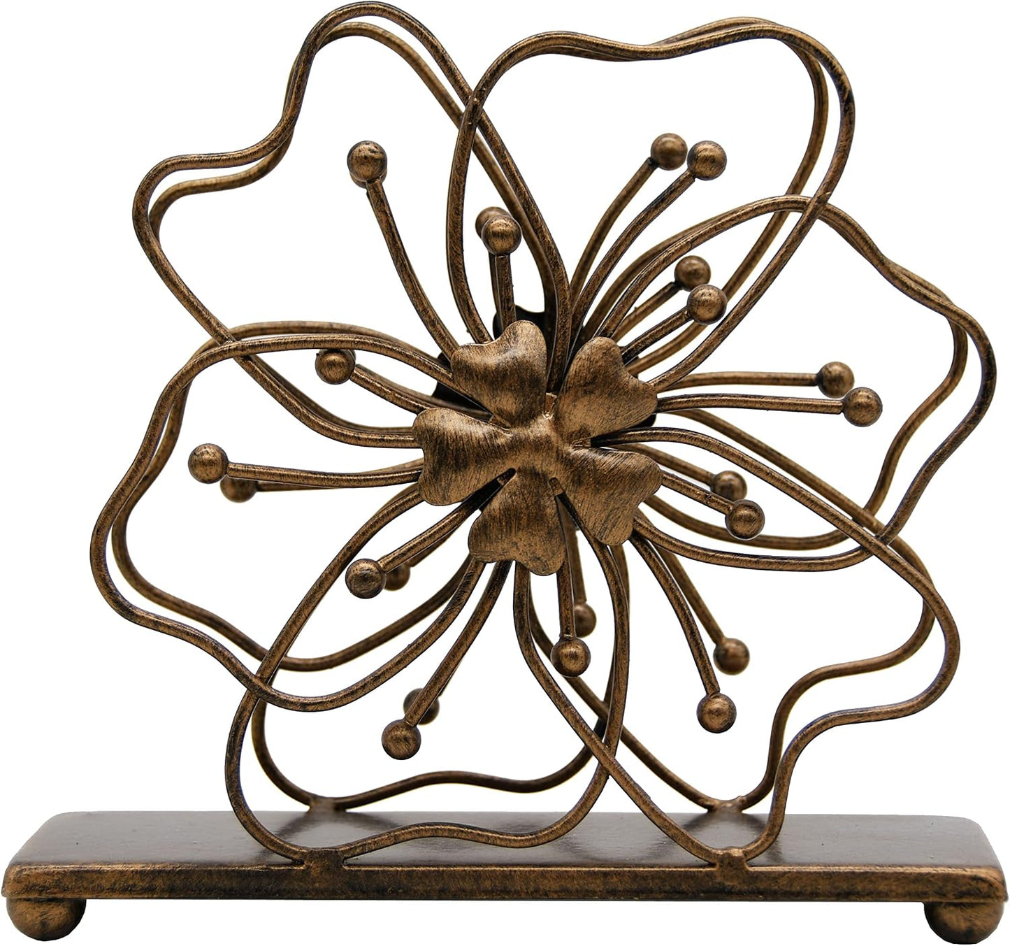 Flower Style Napkin Holder / Copper Flower
