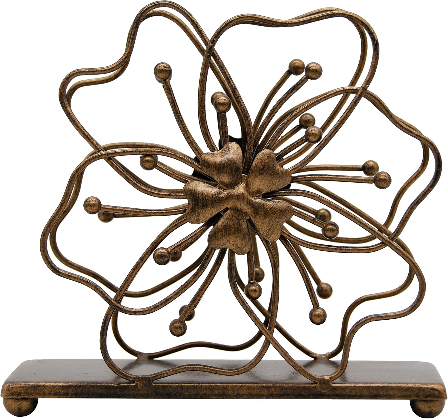 Flower Style Napkin Holder / Copper Flower