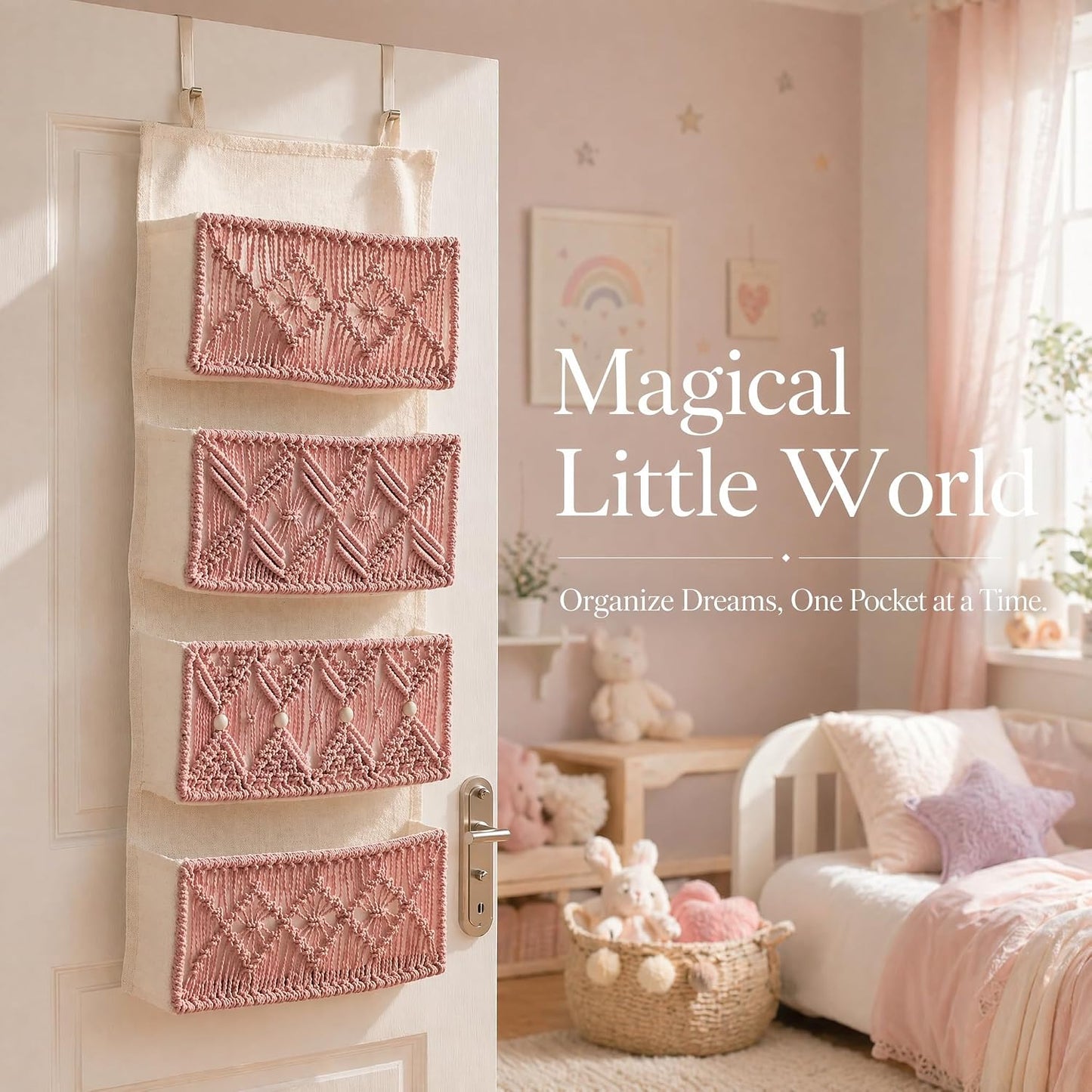 Metal Hooks Included / White