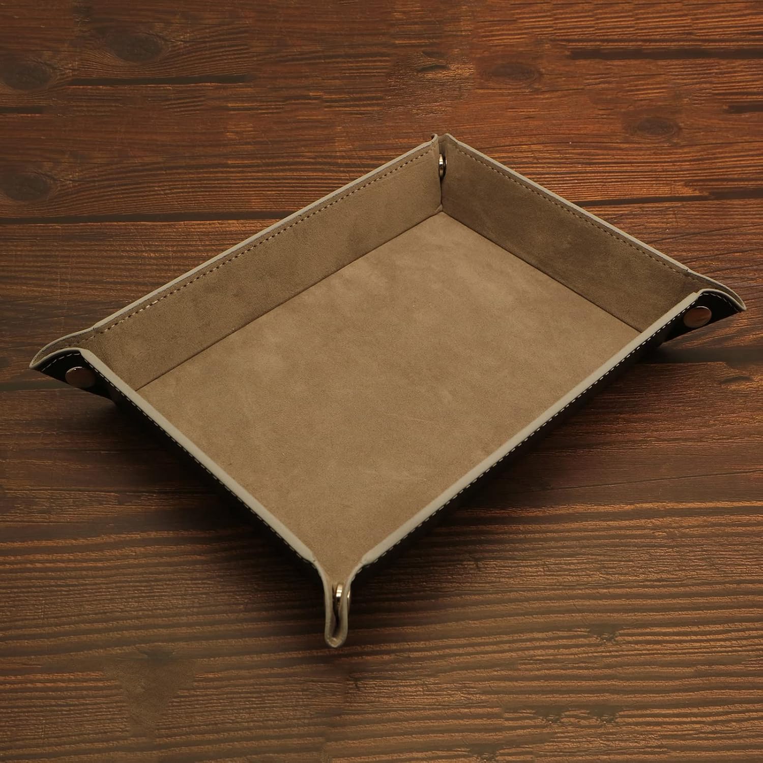 Valet Organizer / Catchall Tray for Jewelry / Gray