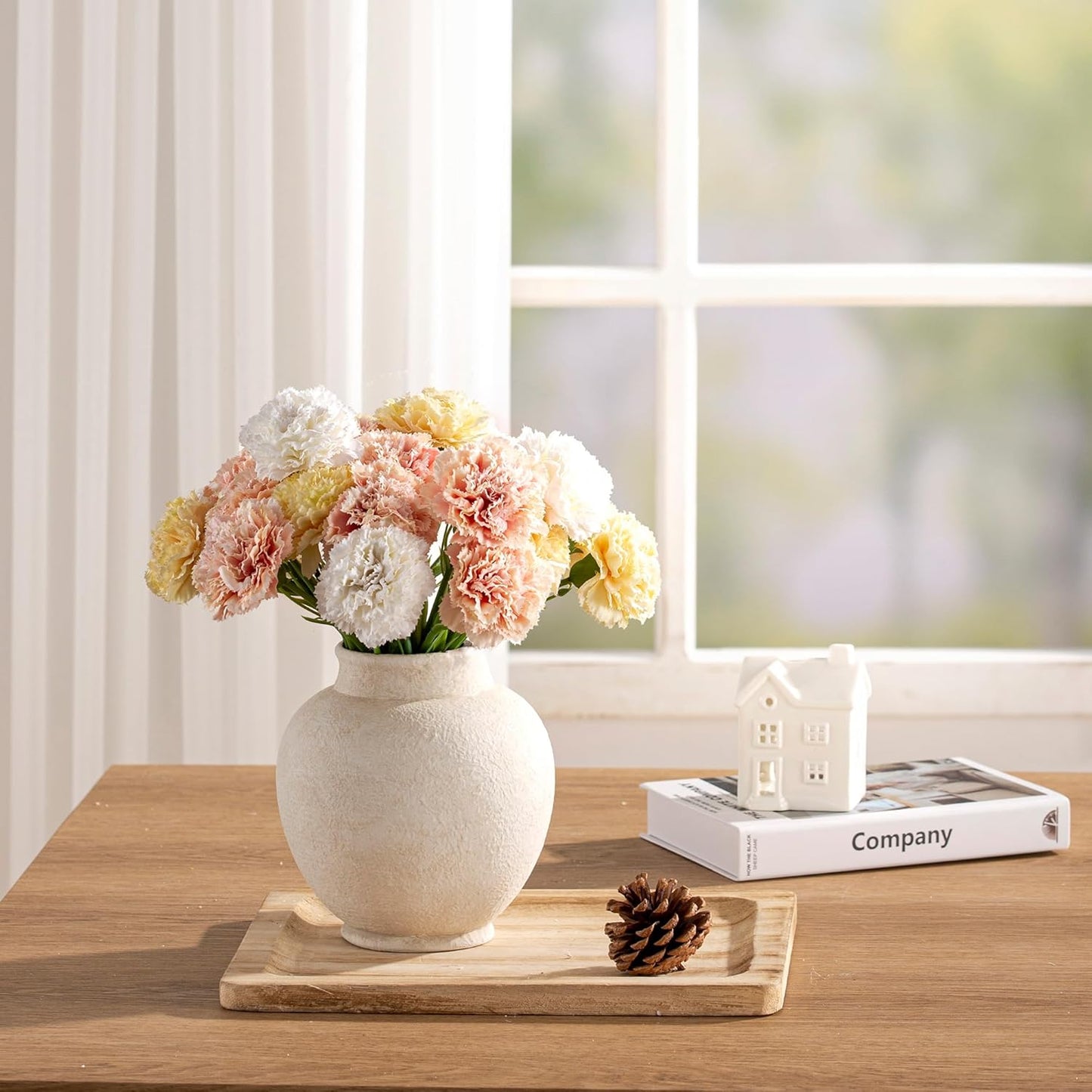 Ceramic Flower Vase / 6.7" - W