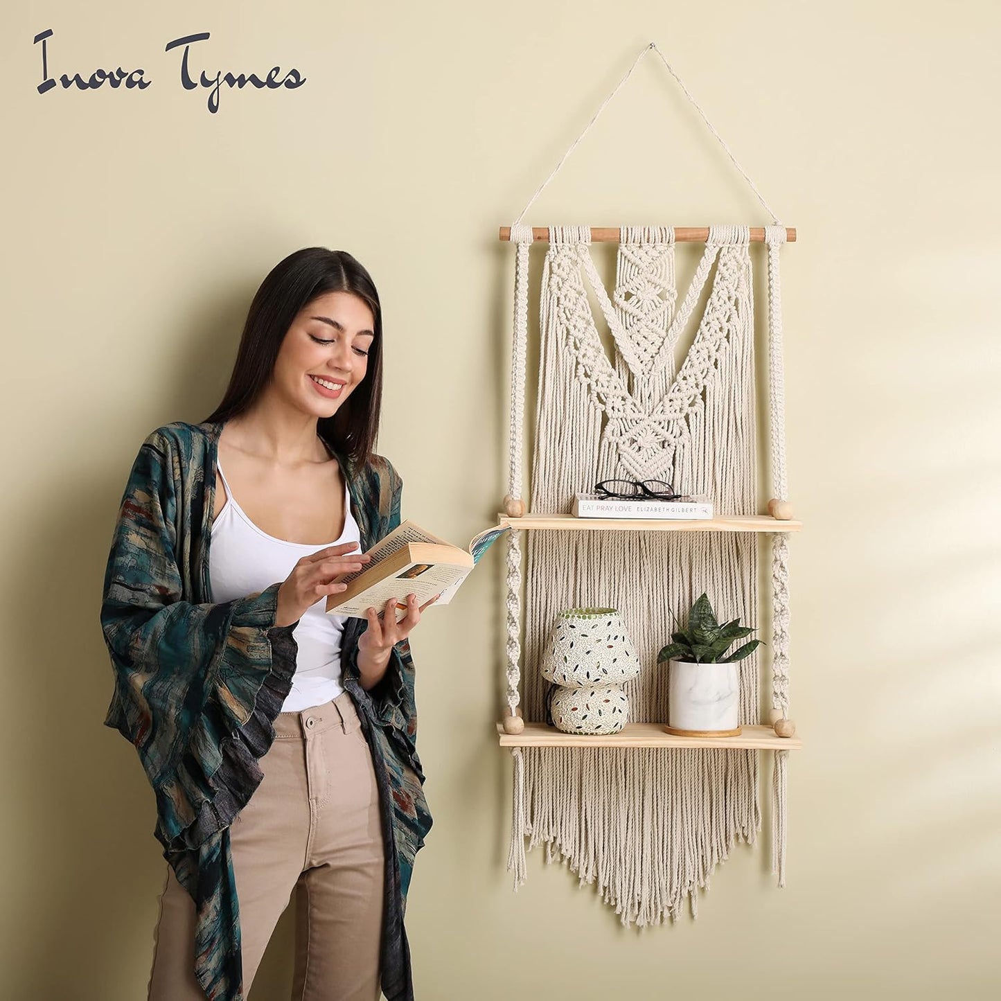 Boho Shelves Bedroom Decor / 2 Tier
