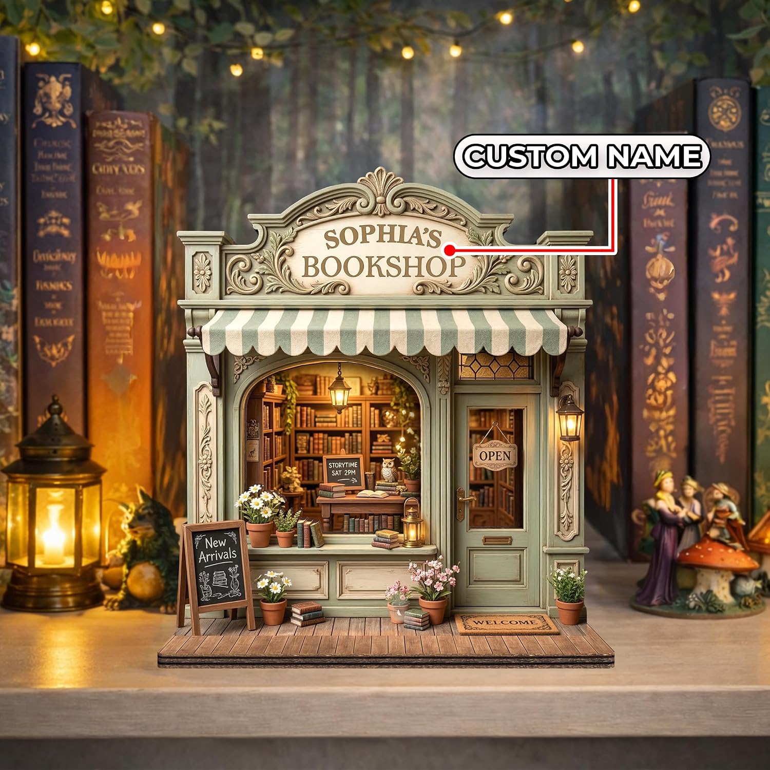 Custom Book Nook Bookshop Display / Book Nook 7