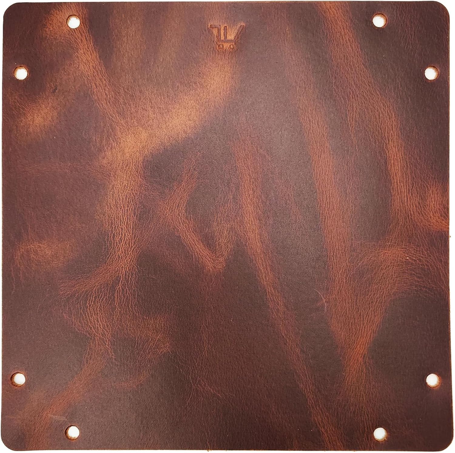 Leather Valet Tray Entryway Catchcall Tray Nightstand Organizer / Antique Brown-oil Wax Leather
