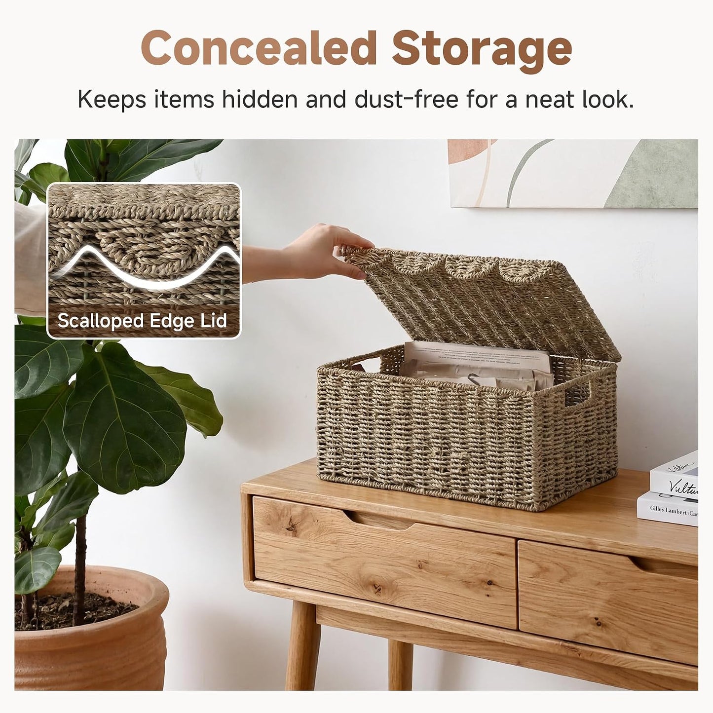Seagrass Storage Baskets / Natural