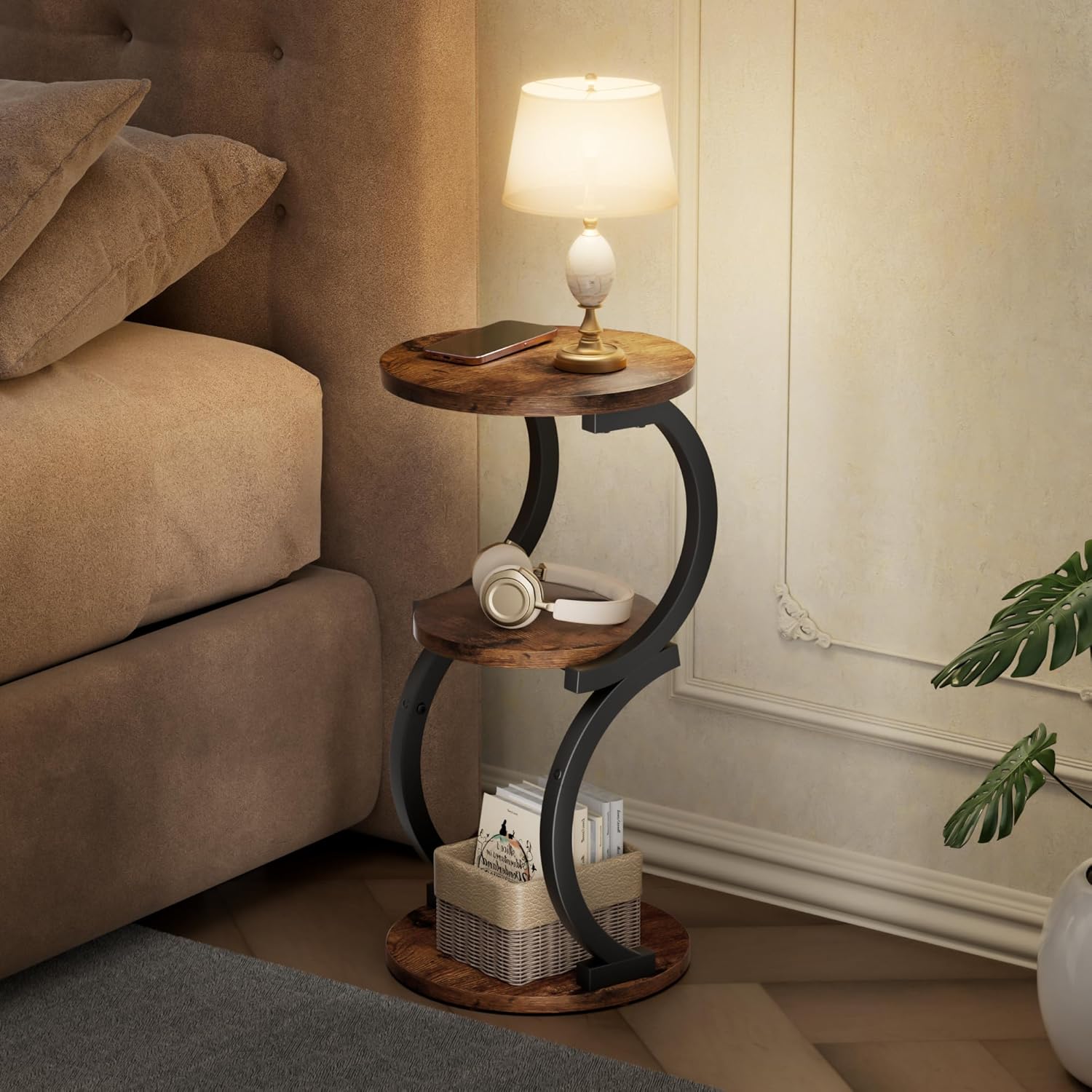 Small Side Table / Rustic Brown