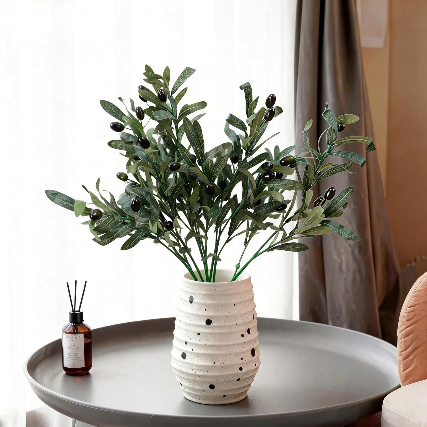 Faux Plant Stems / Green / 28.34 Inch / Set of 8