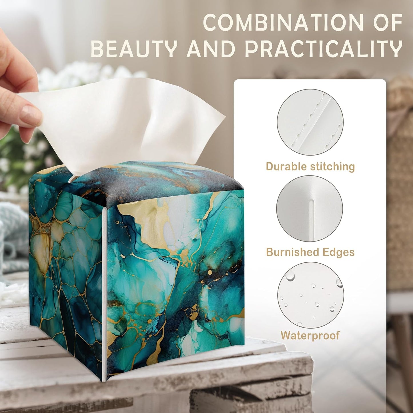 Tissue Box Holder Gifts / Teal