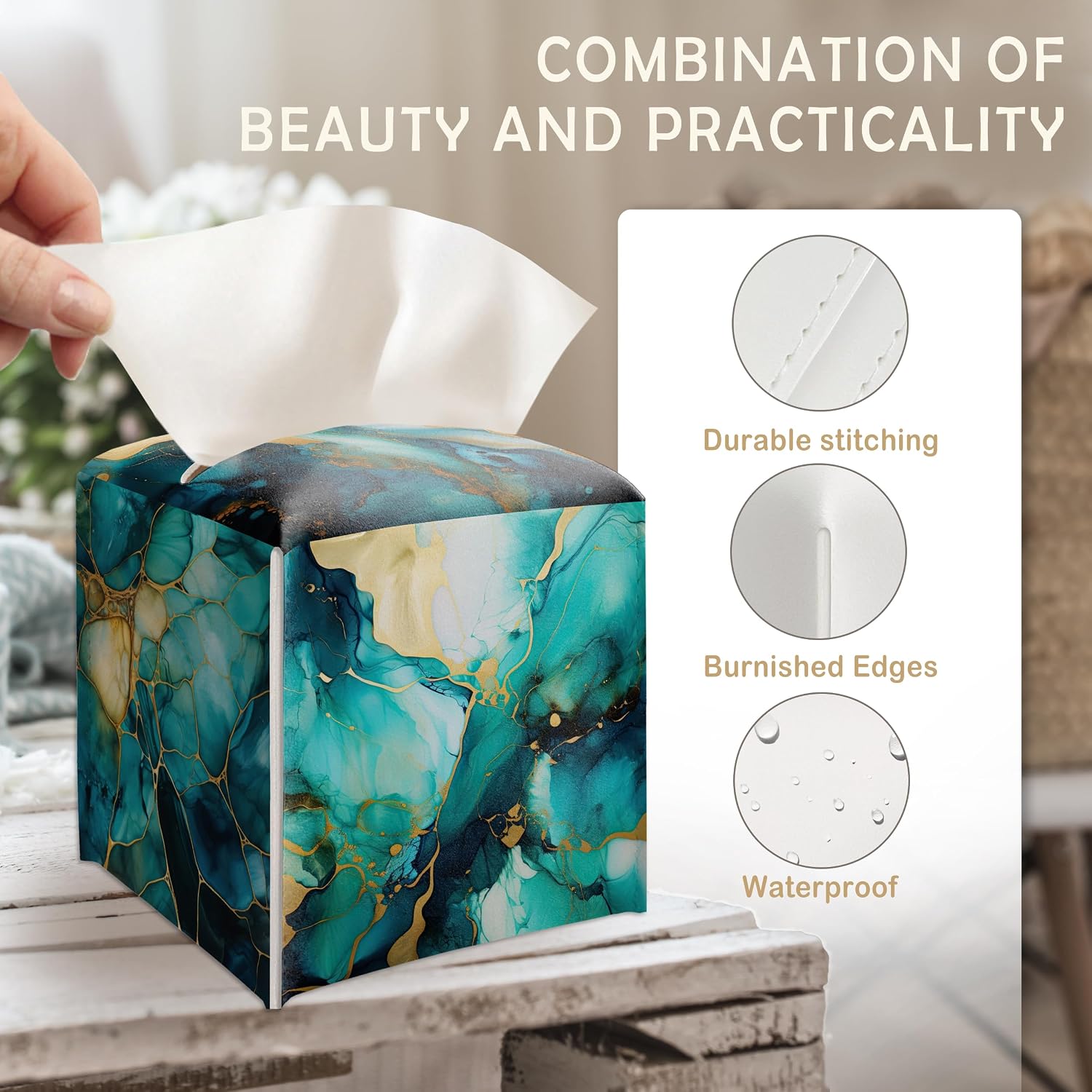 Tissue Box Holder Gifts / Teal