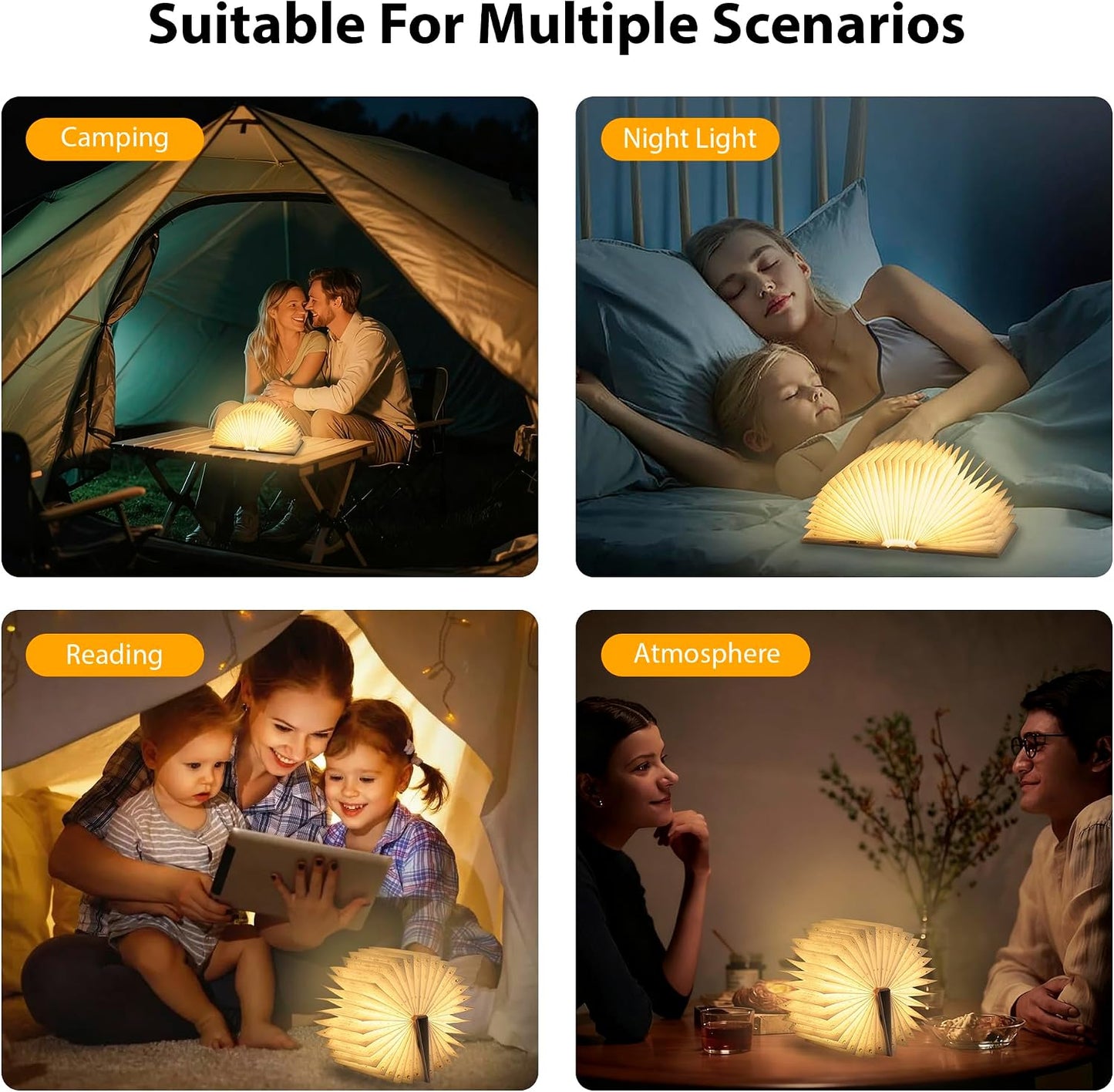 Foldable Paper lamp / Black