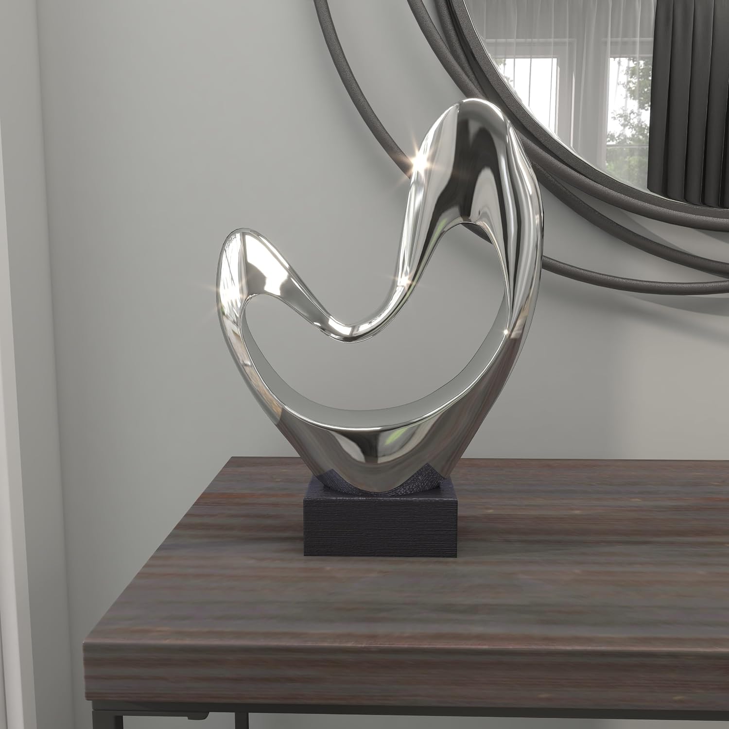 Accent Figurine " x / Silver / 10 x 5
