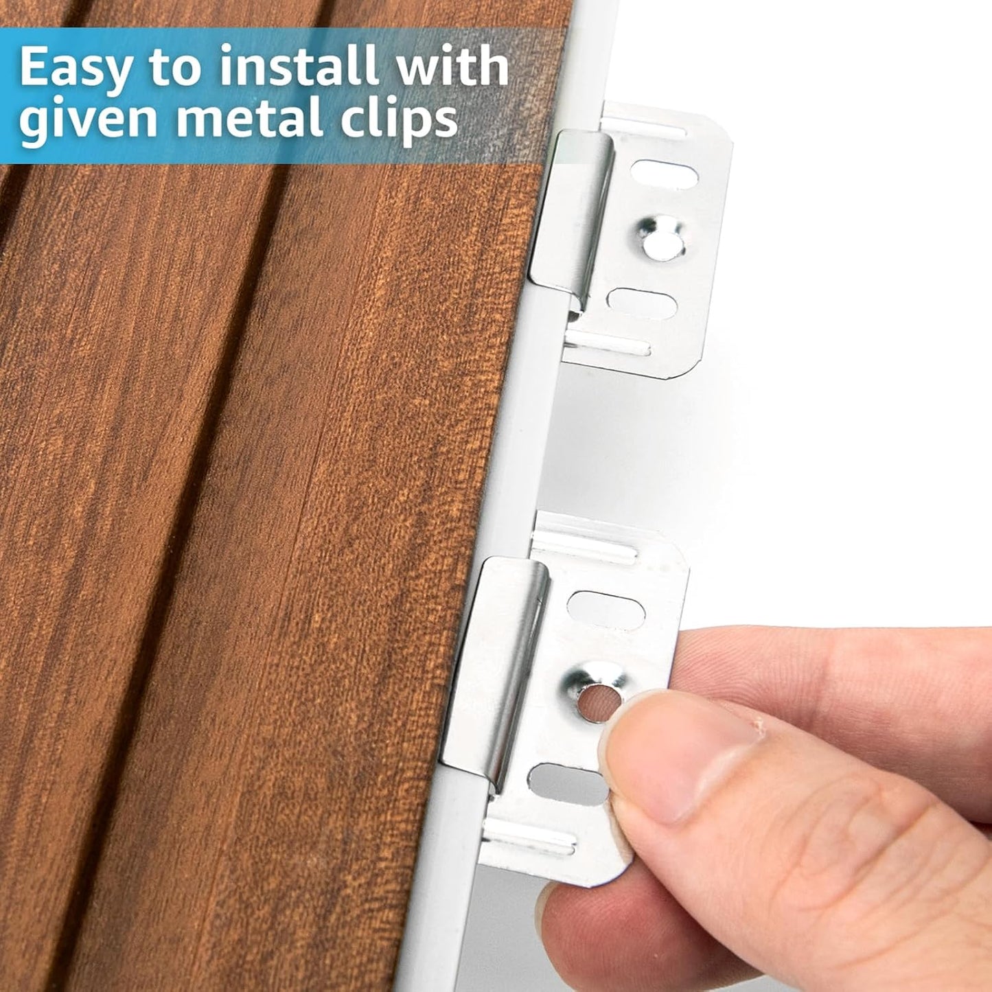 WPC Wainscoting Panels / 96 x 6 / Wood Finish / Warm Teak-square / Set of 8